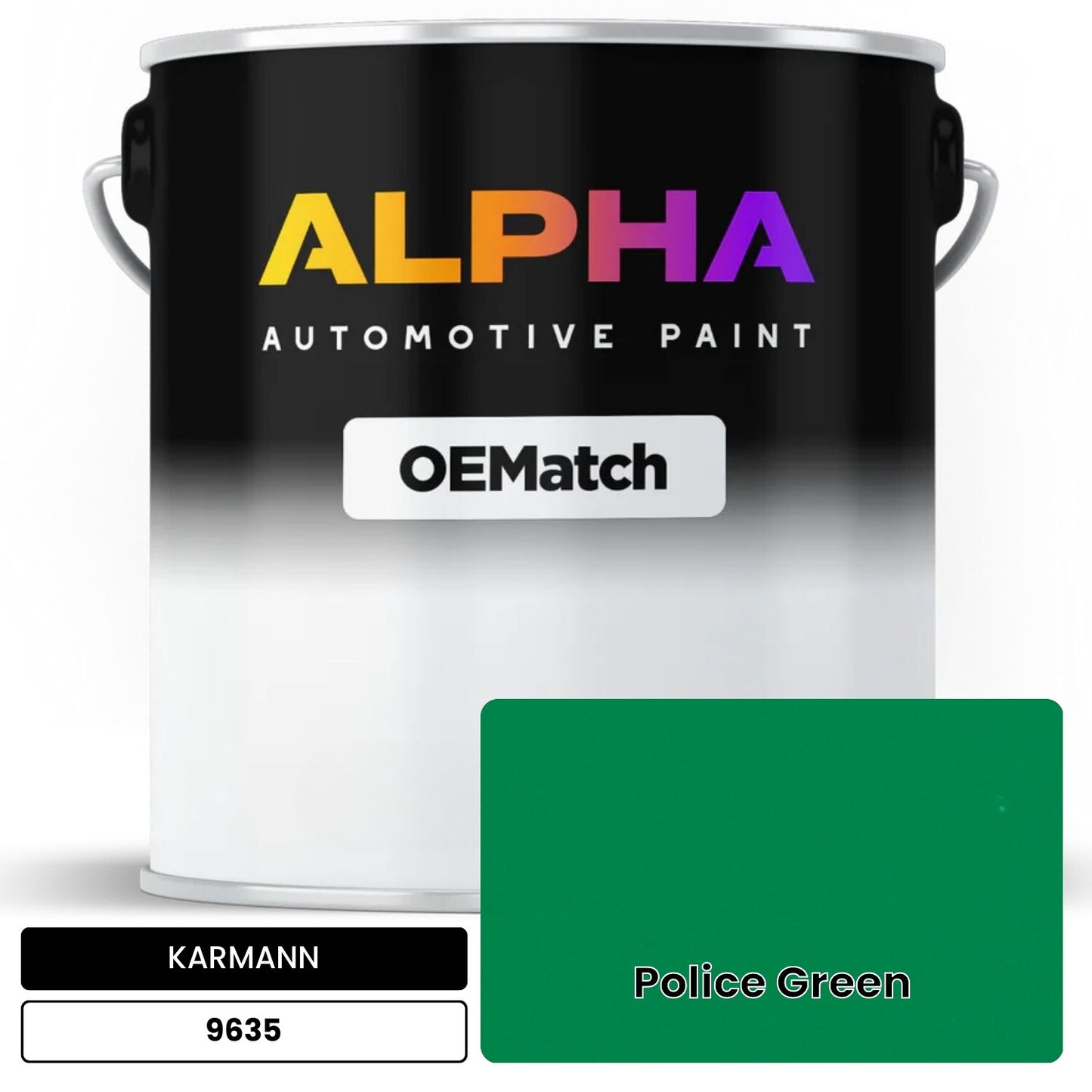 KARMANN Police Green 9635 OEMatch Basecoat