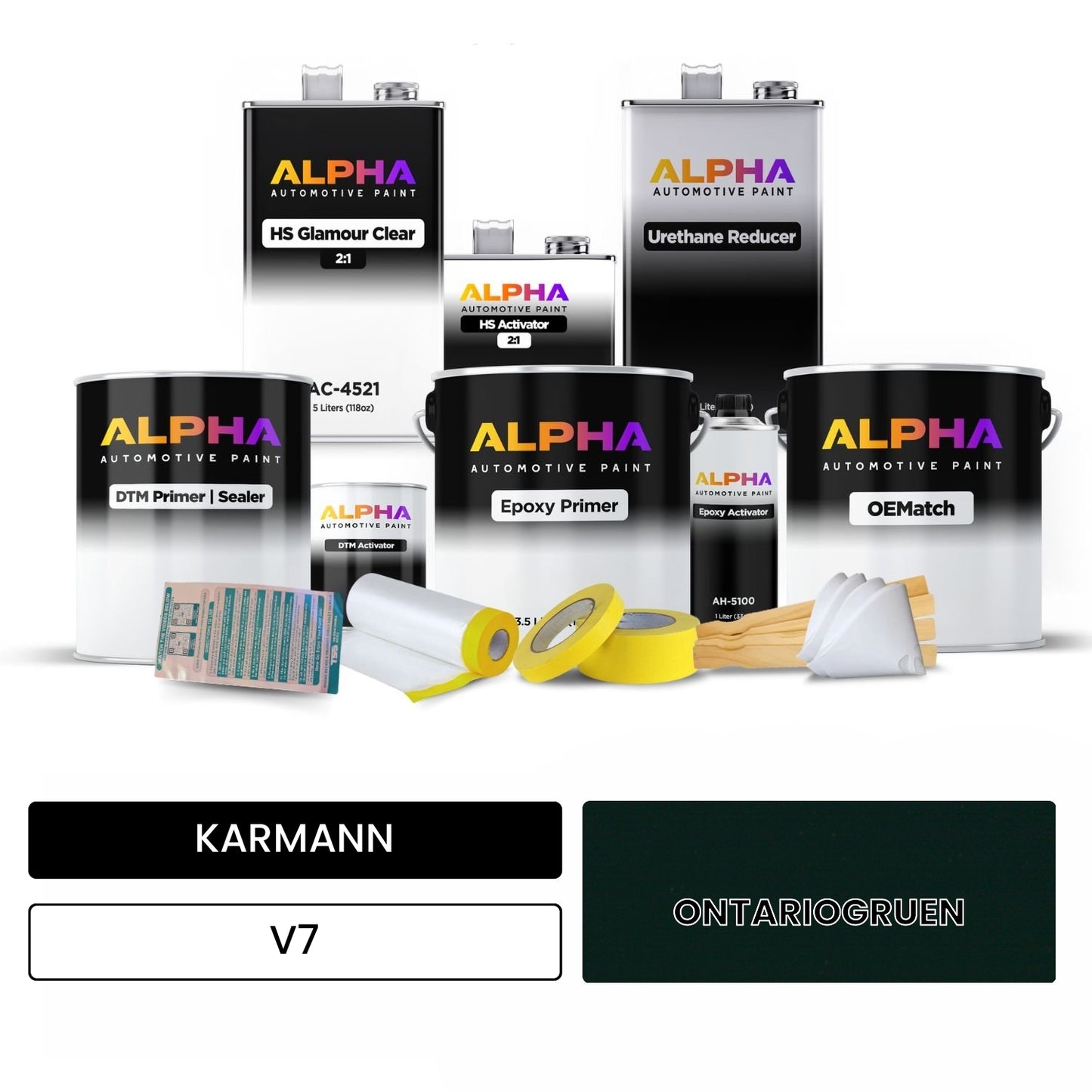 KARMANN Barnato Green V7 OEMatch Vehicle Paint Kit