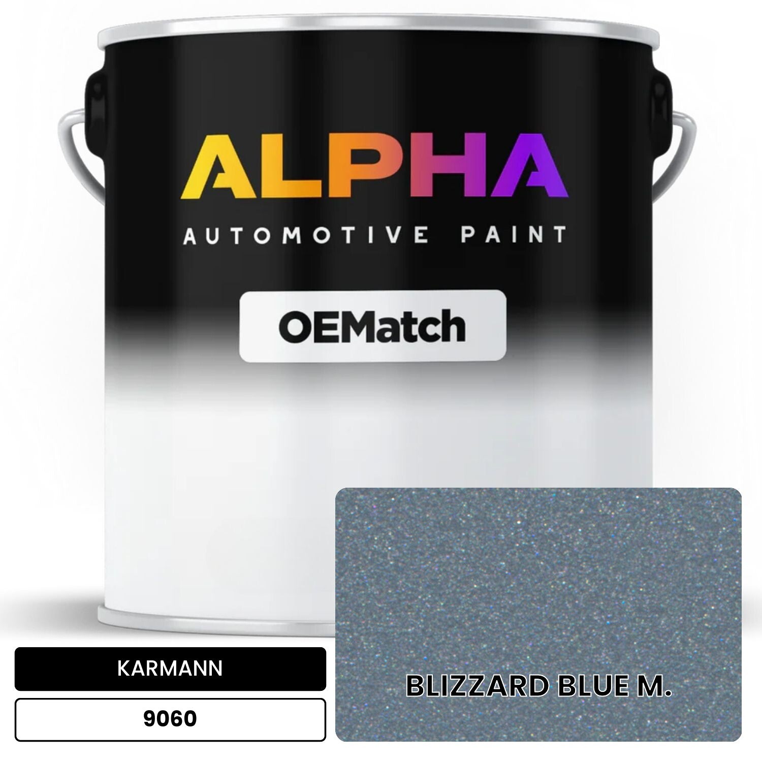KARMANN Blizzard Blue Metallic 9060 OEMatch Basecoat