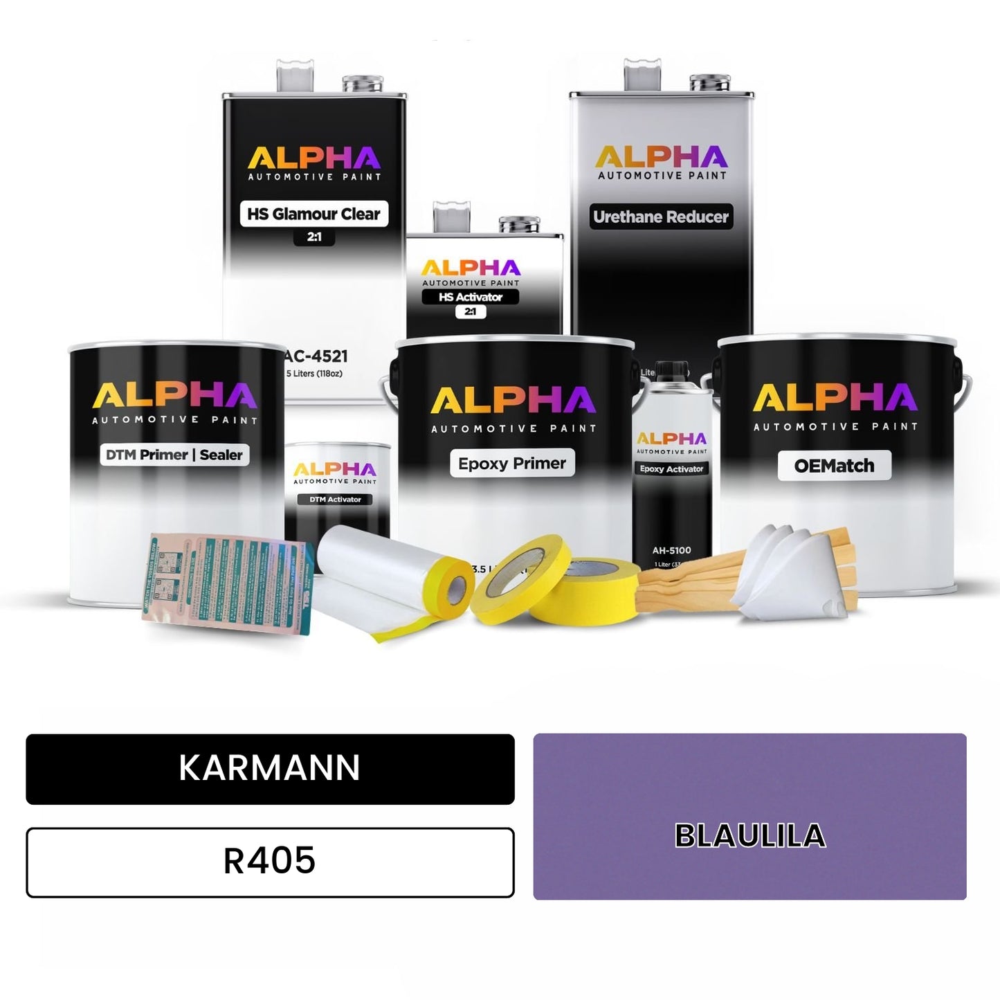 KARMANN Blue Violet R405 OEMatch Vehicle Paint Kit