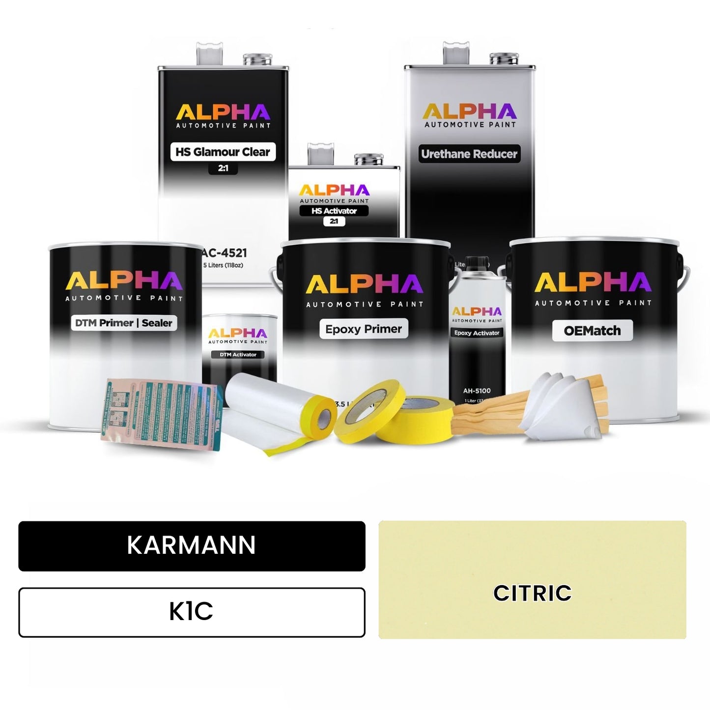 KARMANN Citric K1C OEMatch Vehicle Paint Kit