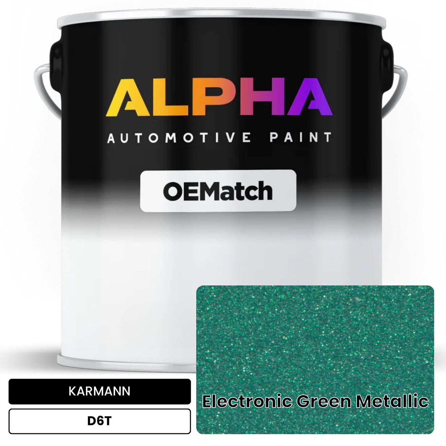 KARMANN Electronic Green Metallic D6T OEMatch Basecoat