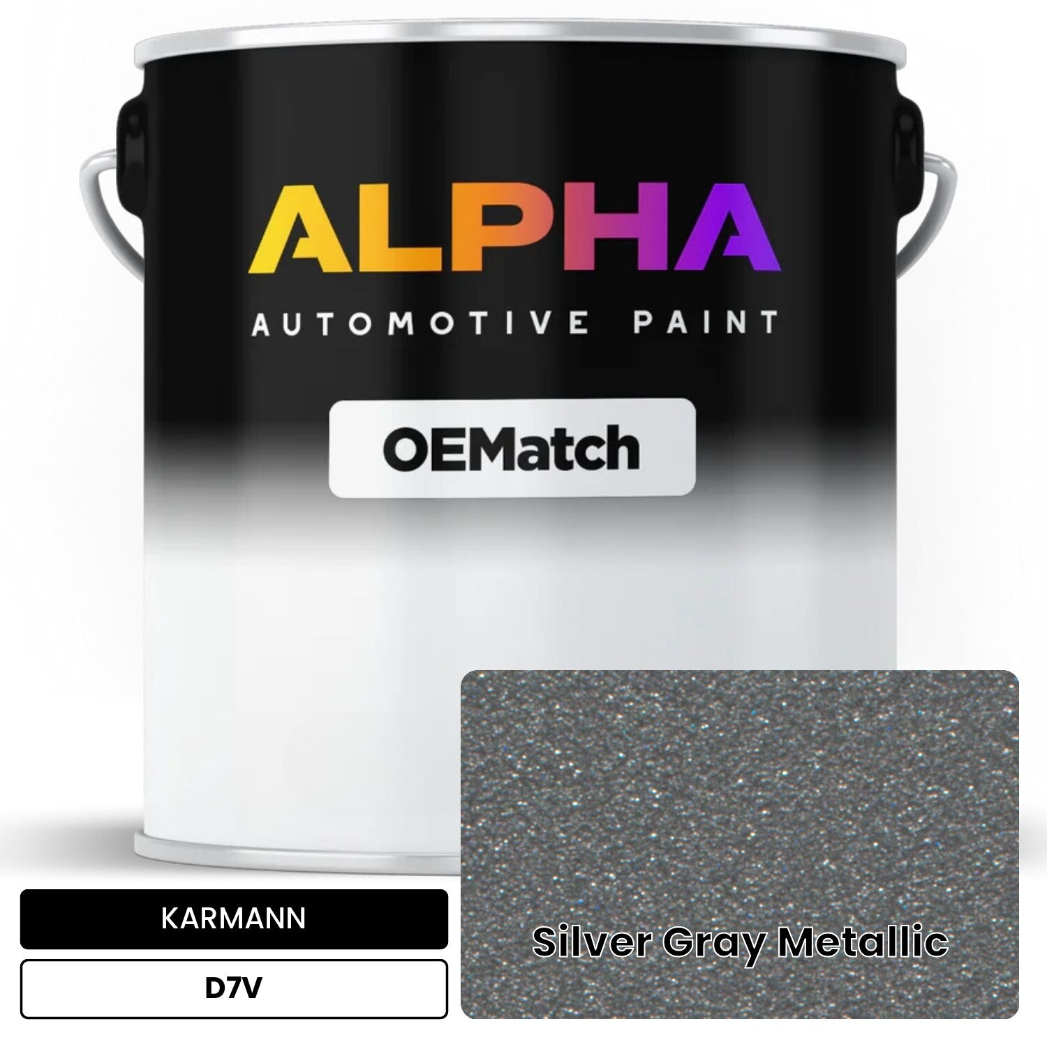KARMANN Silver Gray Metallic D7V OEMatch Basecoat