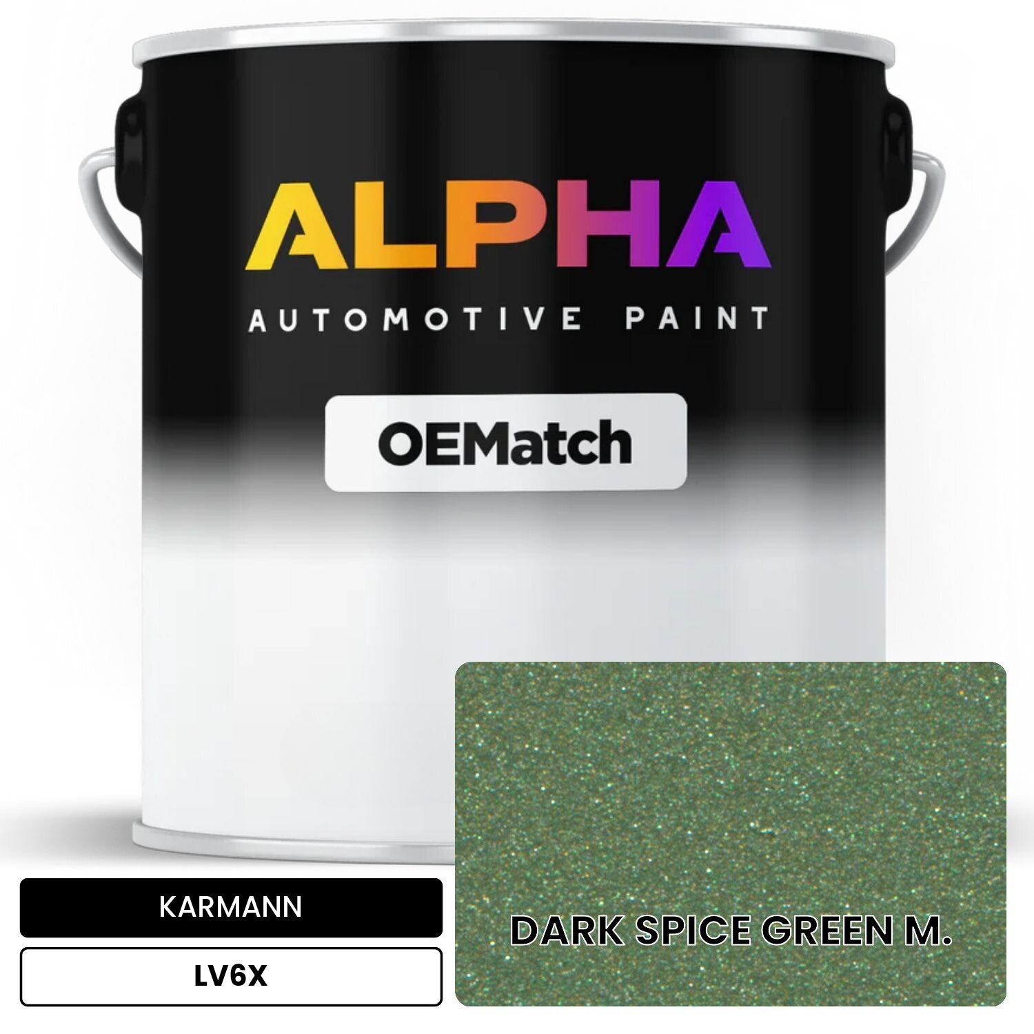 KARMANN Dark Spice Green Metallic LV6X OEMatch Basecoat