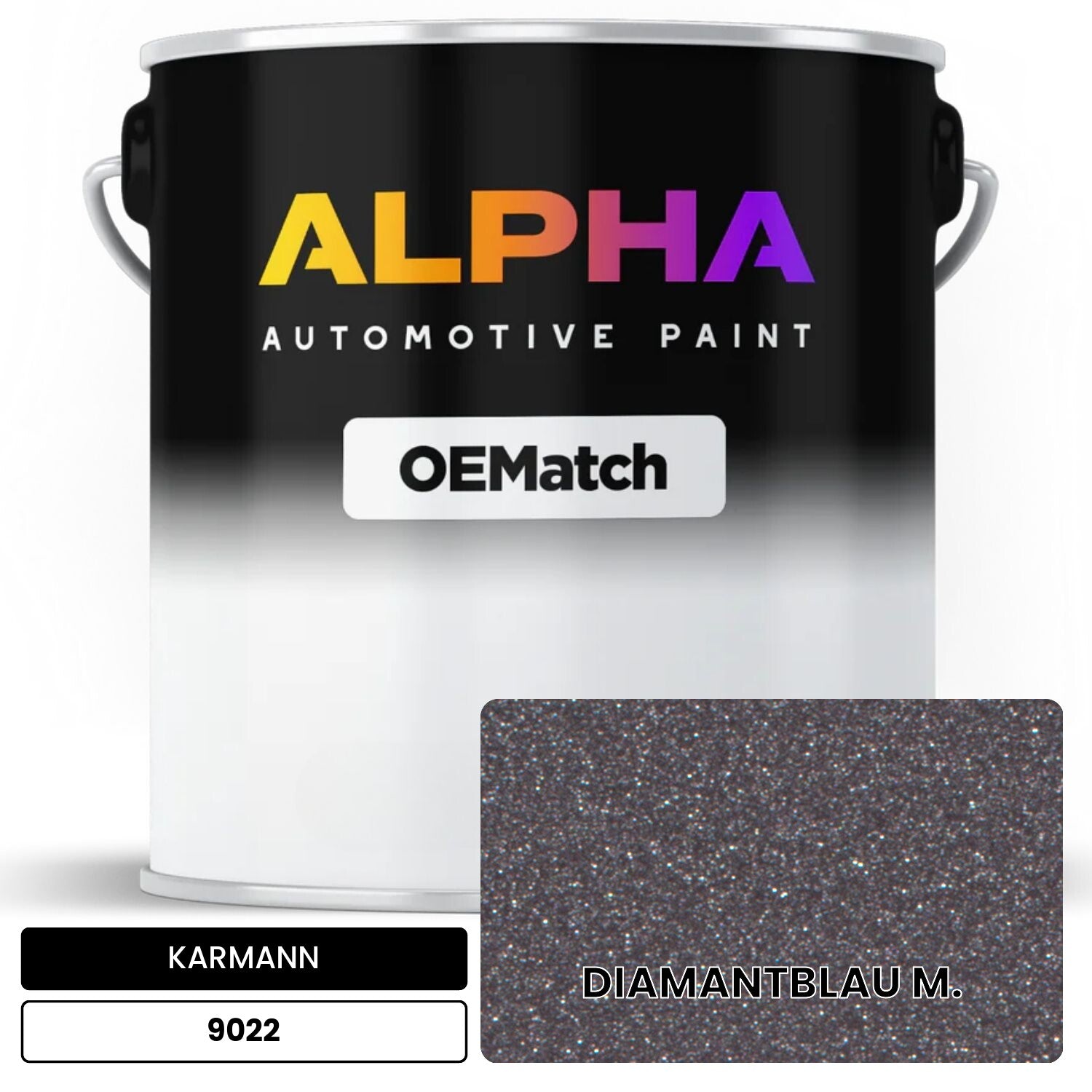 KARMANN Diamond Blue Metallic 9022 OEMatch Basecoat