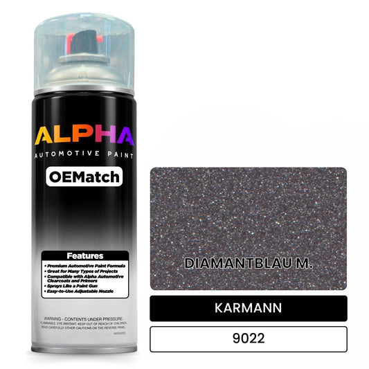 KARMANN Diamond Blue Metallic 9022 OEMatch Spraycan