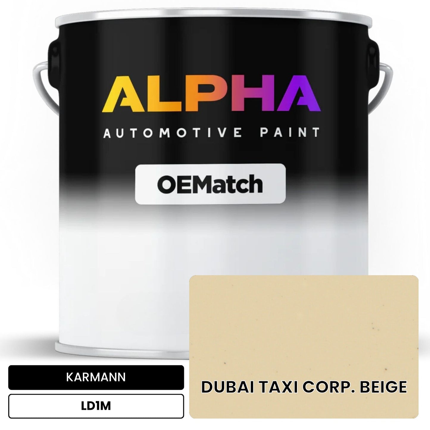 KARMANN Dubai Taxi Corp. Beige LD1M OEMatch Basecoat