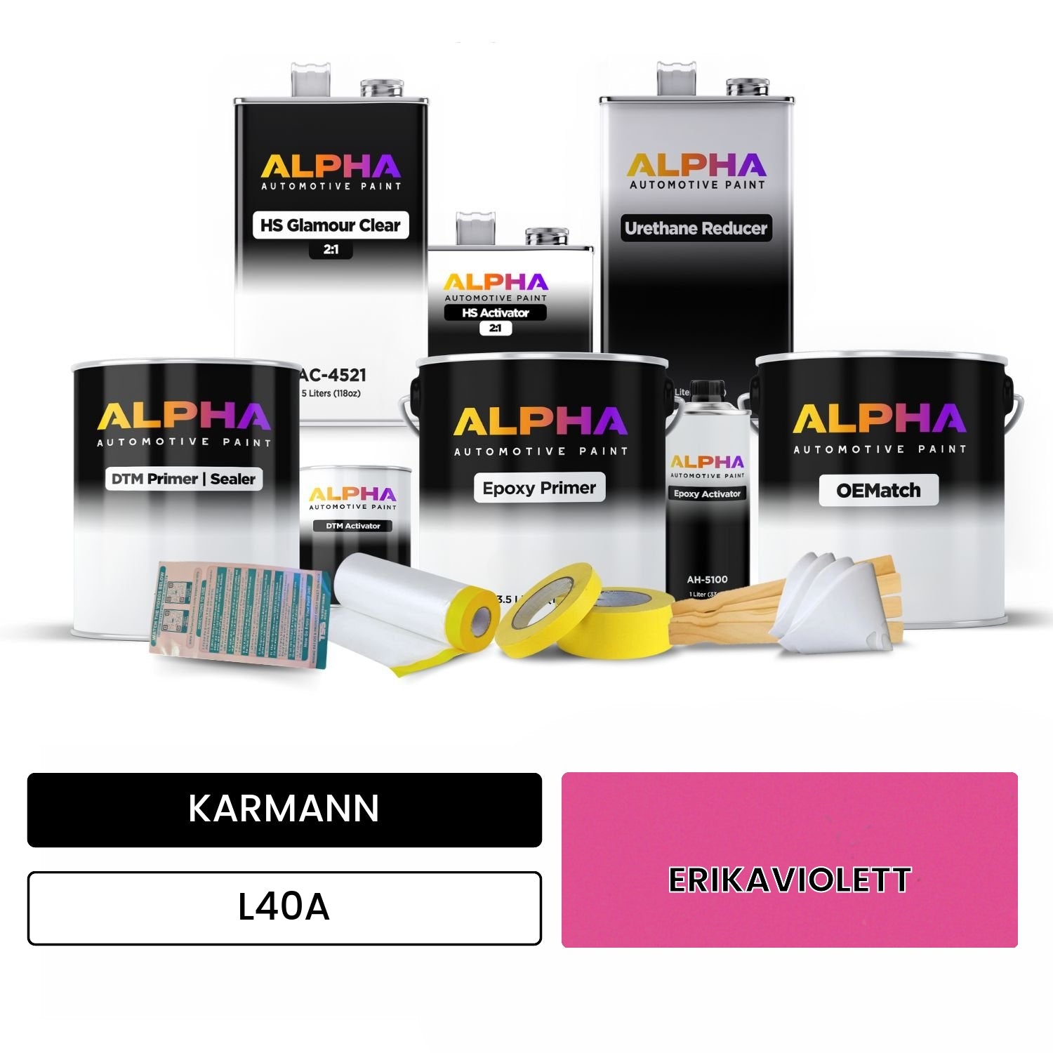 KARMANN Erikaviolet L40A OEMatch Vehicle Paint Kit