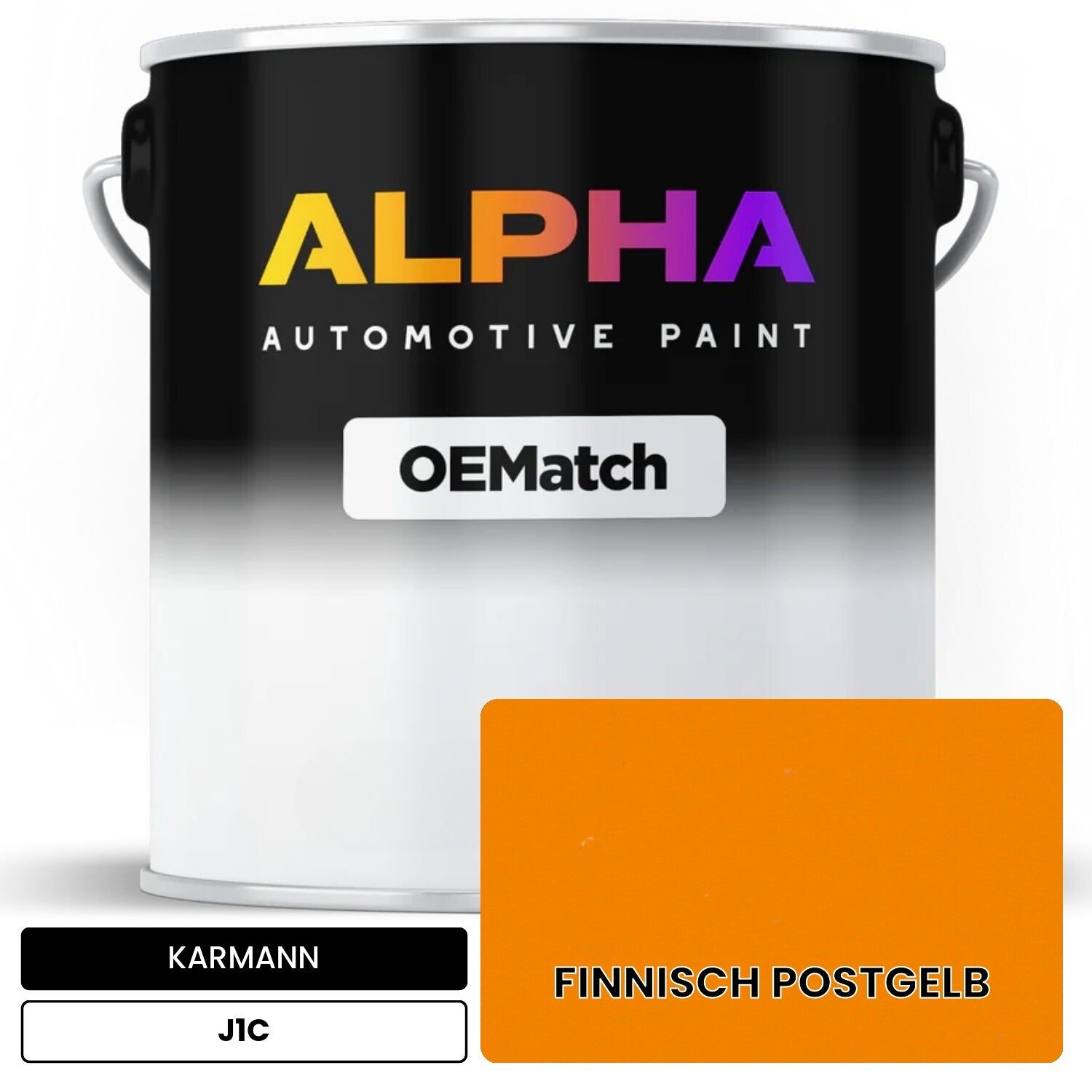 KARMANN Finnish Post Yellow J1C OEMatch Basecoat
