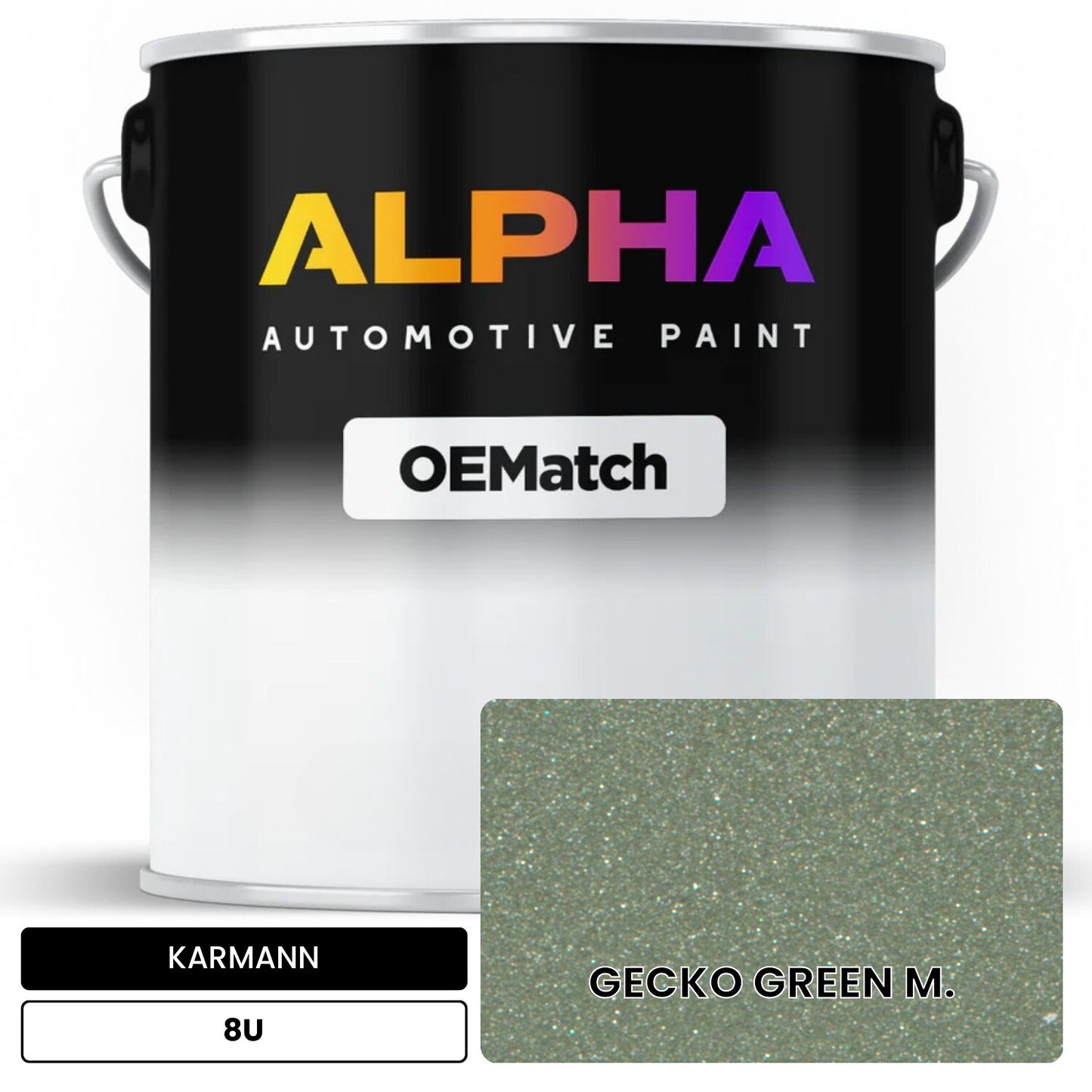 KARMANN Gecko Green Metallic 8U OEMatch Basecoat
