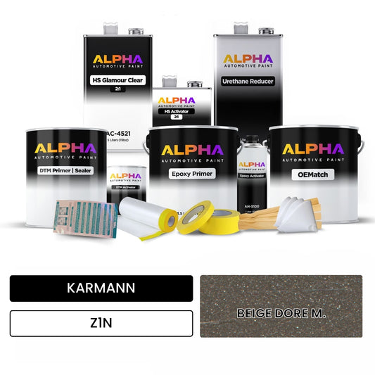 KARMANN Golden Beige Metallic Z1N OEMatch Vehicle Paint Kit