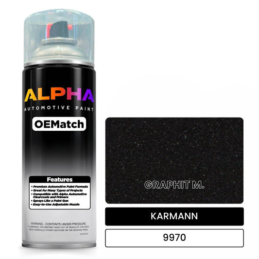 KARMANN Graphite Black Metallic 9970 OEMatch Spraycan