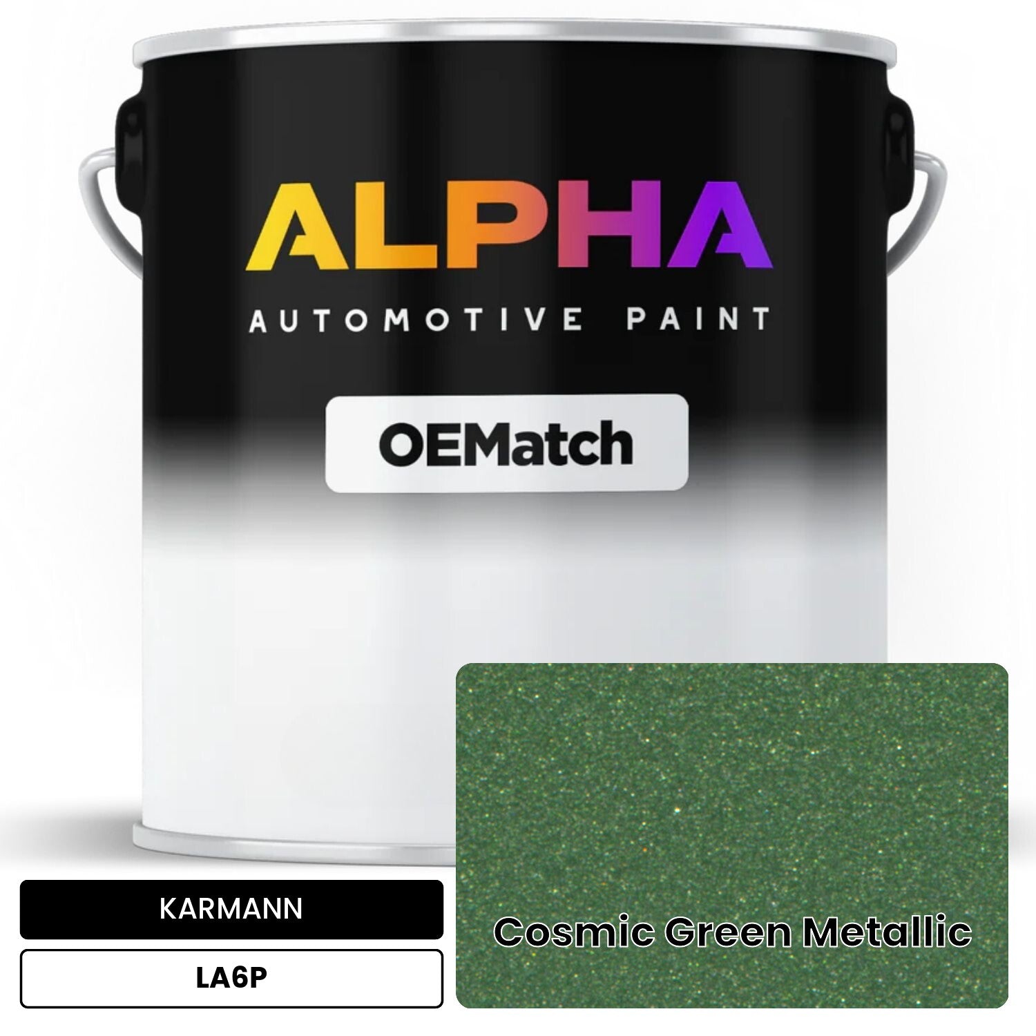 KARMANN Cosmic Green Metallic LA6P OEMatch Basecoat