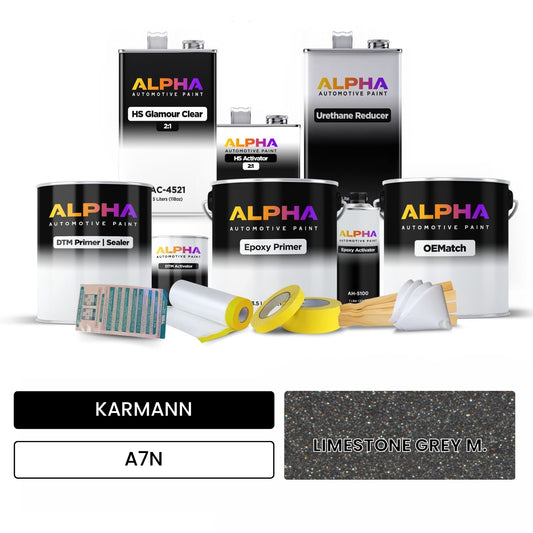 KARMANN Limestone Grey Metallic A7N OEMatch Vehicle Paint Kit
