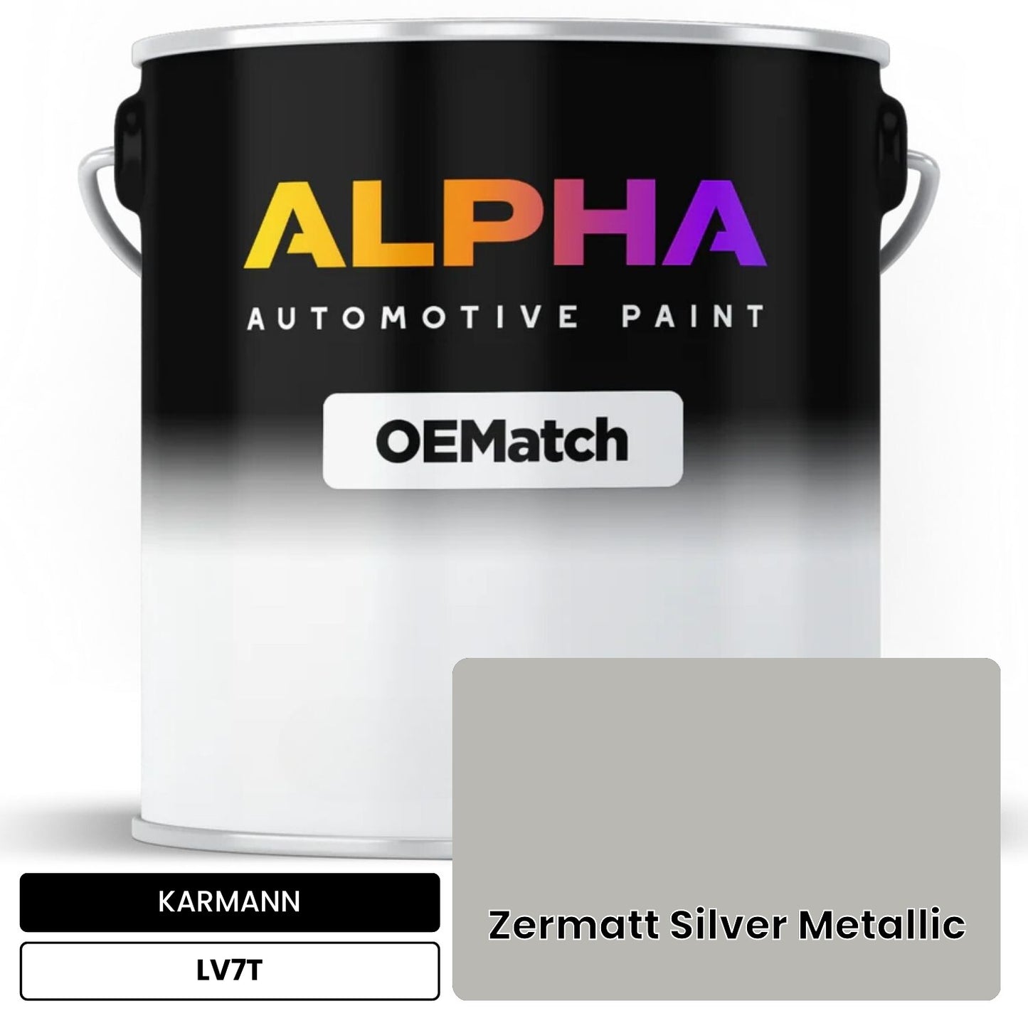 KARMANN Zermatt Silver Metallic LV7T OEMatch Basecoat