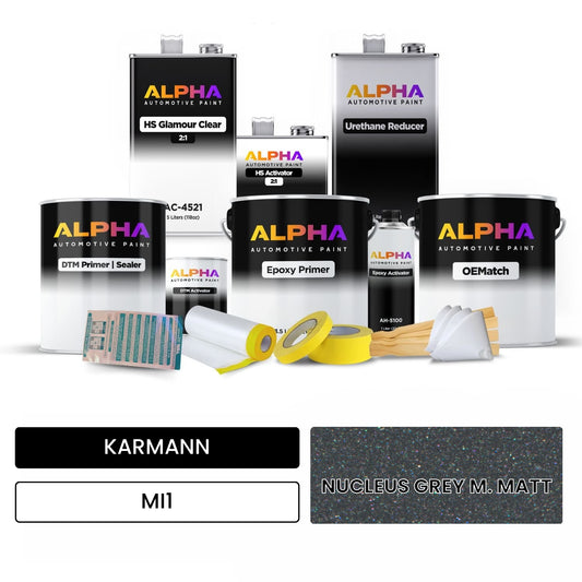 KARMANN Nucleus Grey Metallic Matte MI1 OEMatch Vehicle Paint Kit