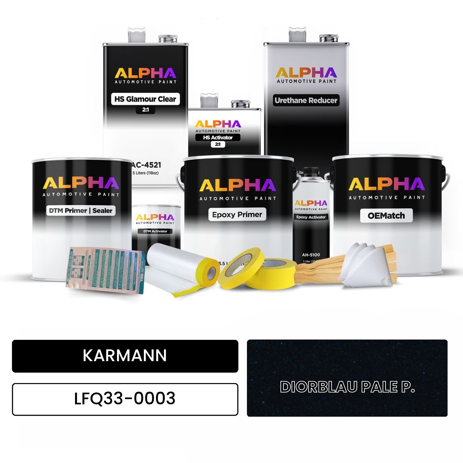 KARMANN Palais Blue Pearl LFQ33-0003 OEMatch Vehicle Paint Kit