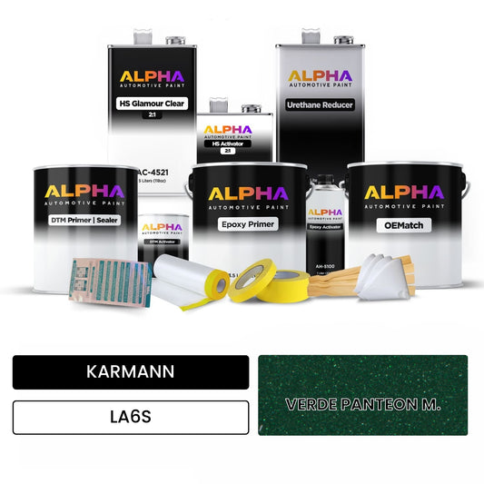 KARMANN Pantheon Green Metallic LA6S OEMatch Vehicle Paint Kit