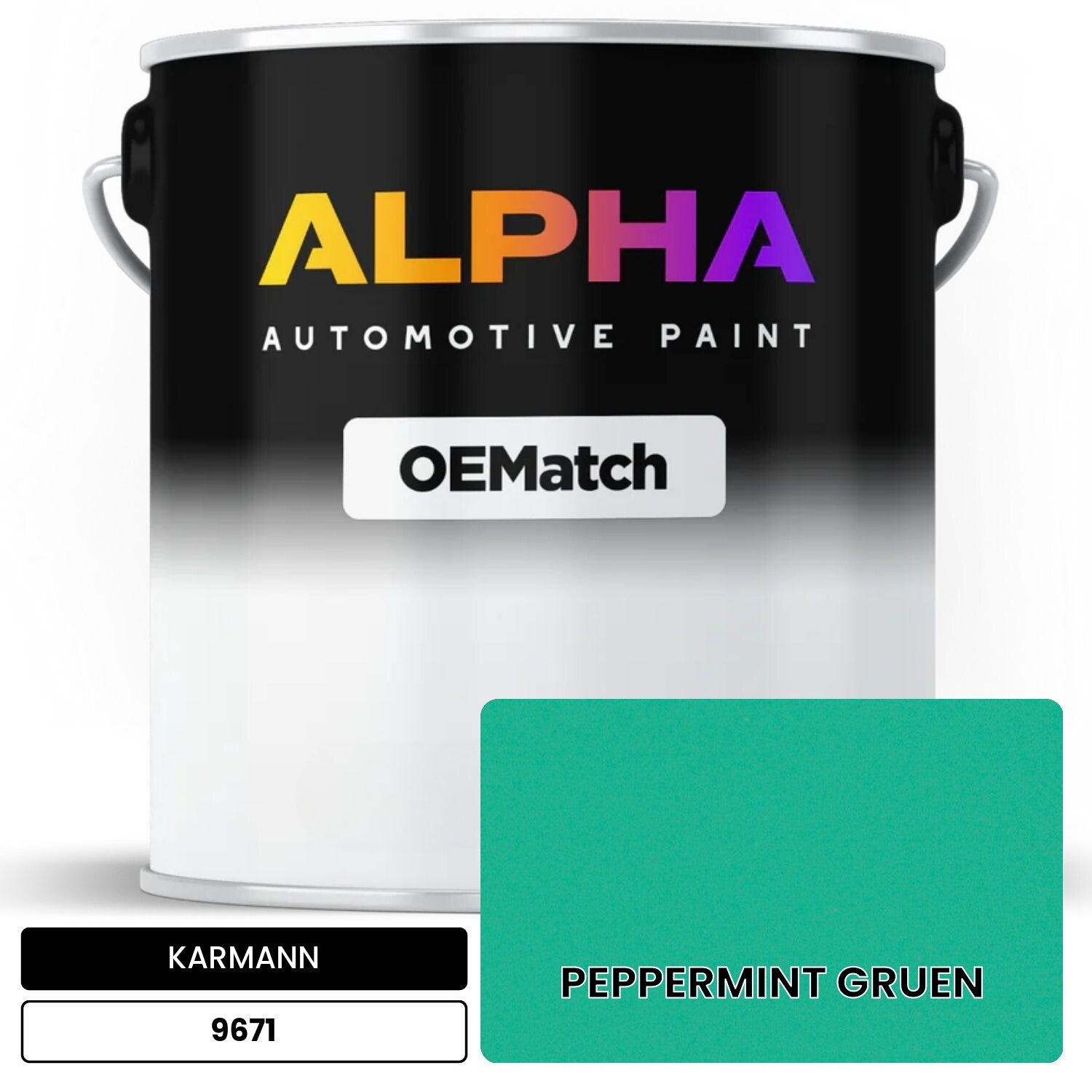 KARMANN Peppermint Green 9671 OEMatch Basecoat