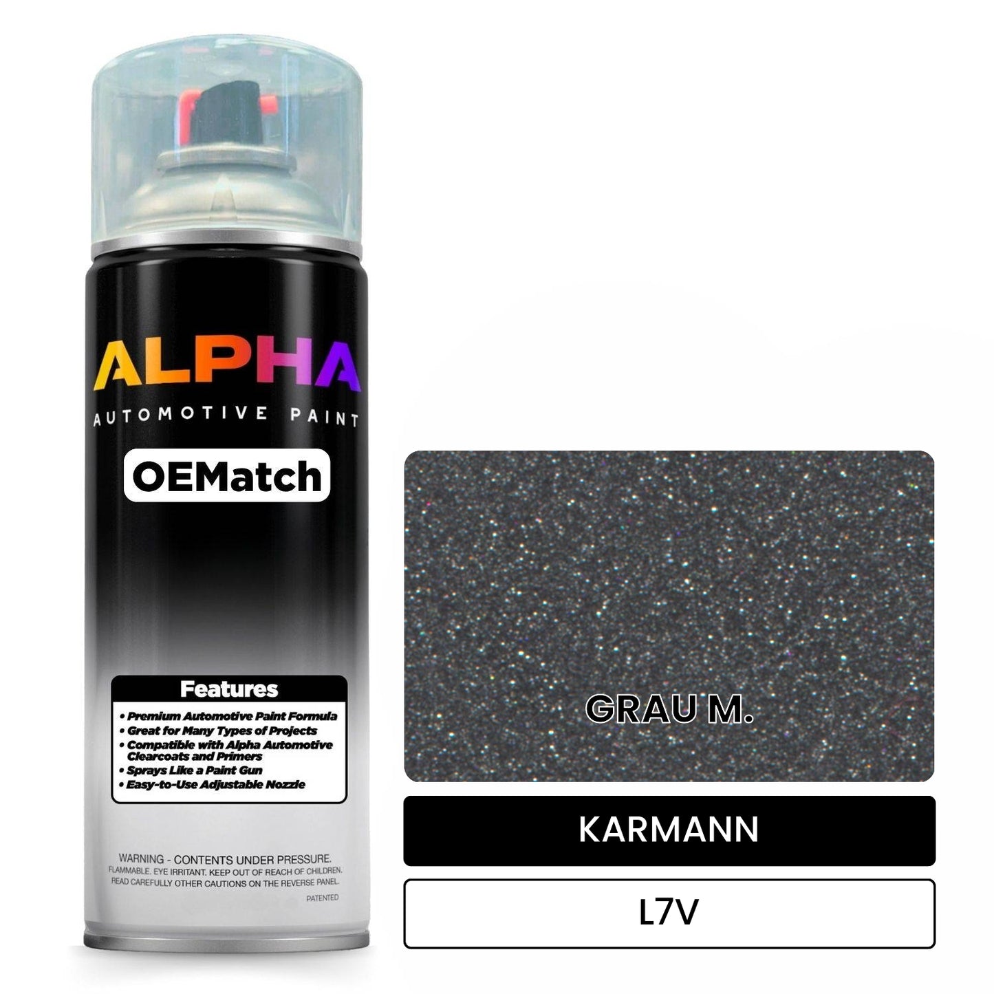 KARMANN Platinum Gray Metallic L7V OEMatch Spraycan