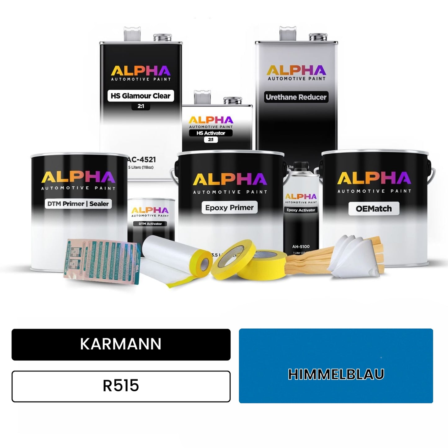 KARMANN Sky Blue R515 OEMatch Vehicle Paint Kit