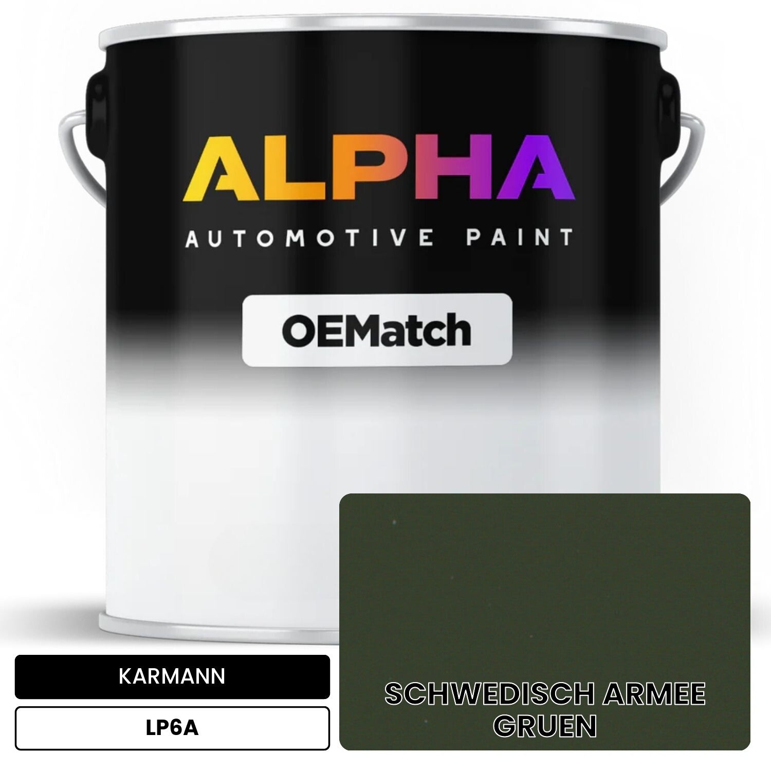 KARMANN Swedish Army Green LP6A OEMatch Basecoat