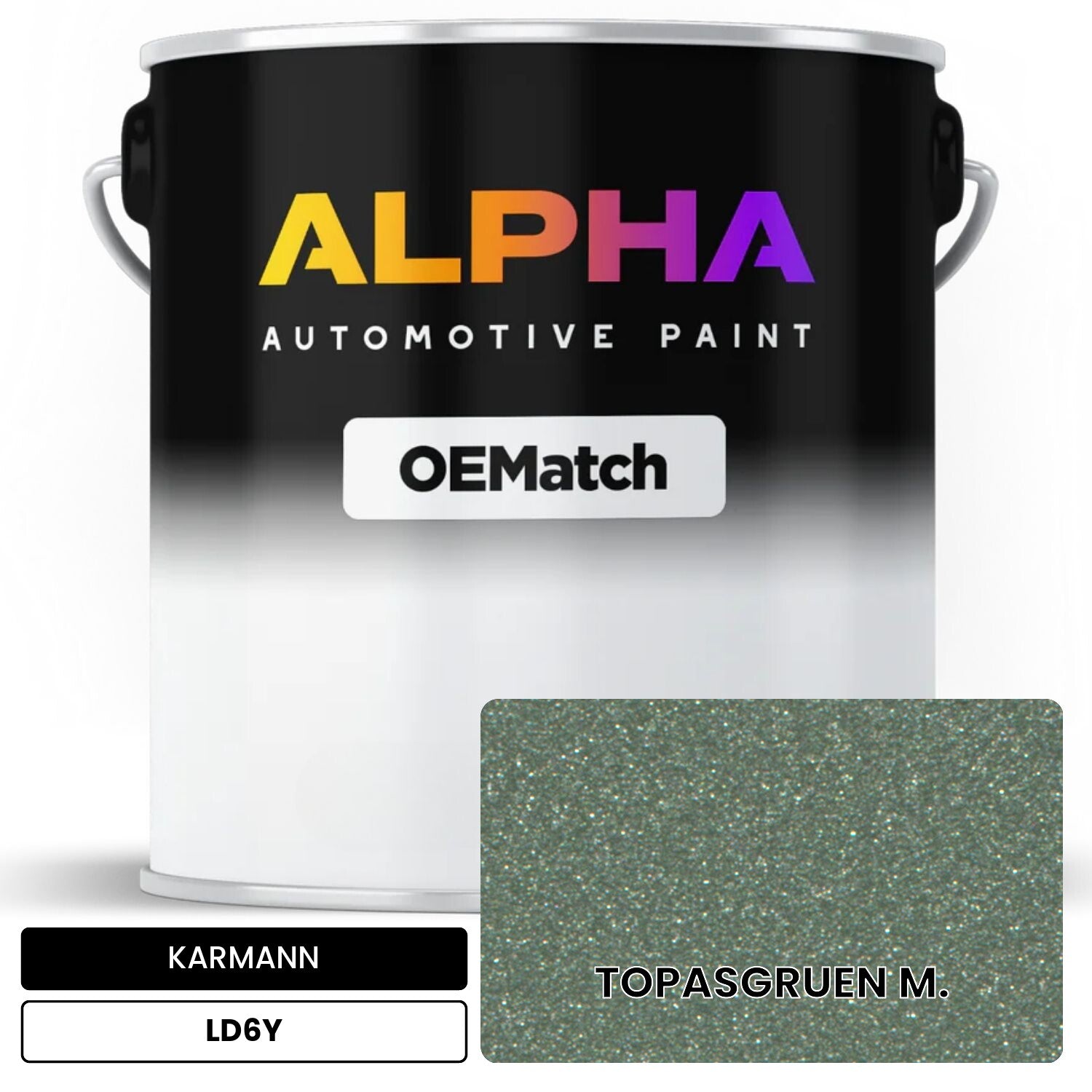 KARMANN Topaz Green Metallic LD6Y OEMatch Basecoat