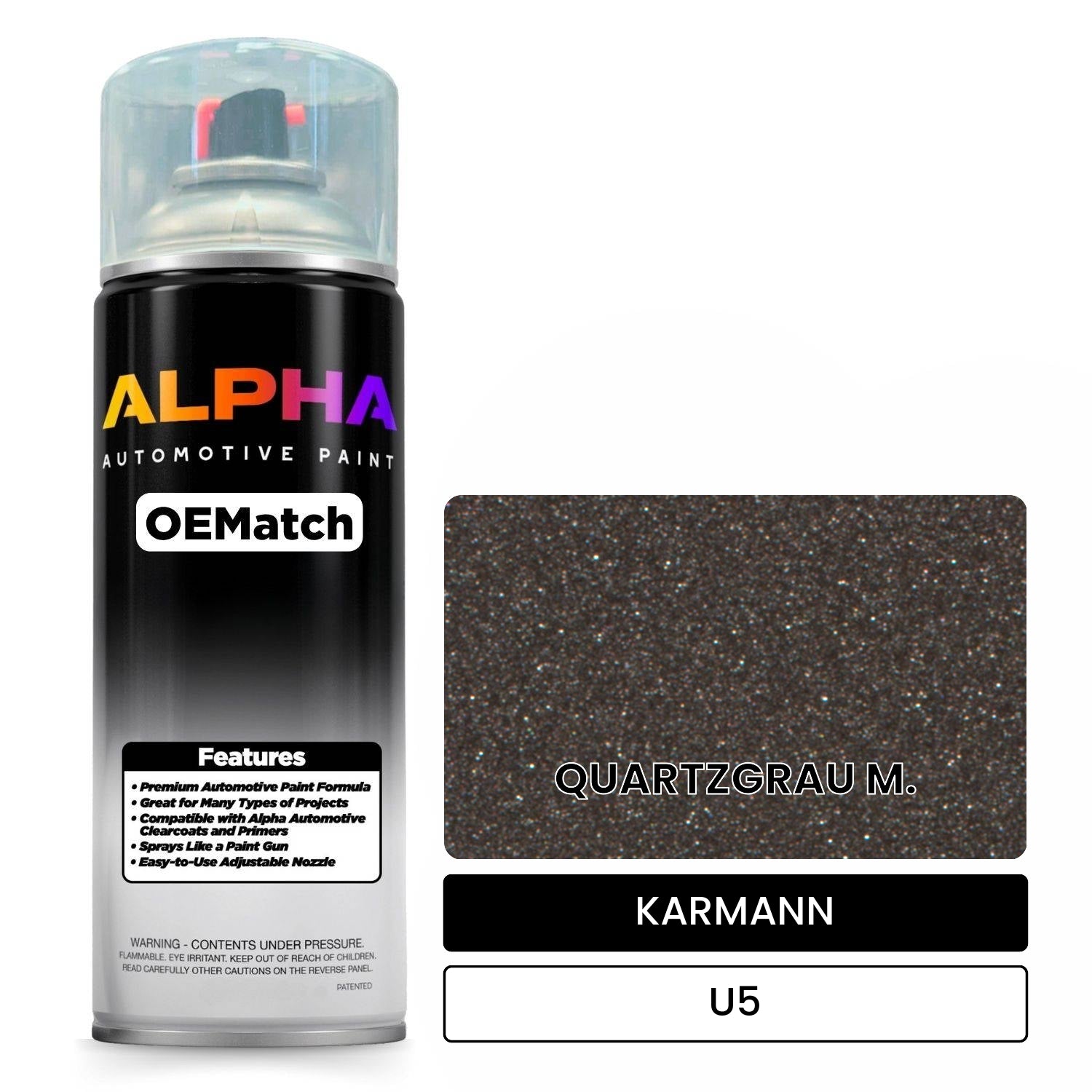 KARMANN Quartz Gray Metallic U5 OEMatch Spraycan