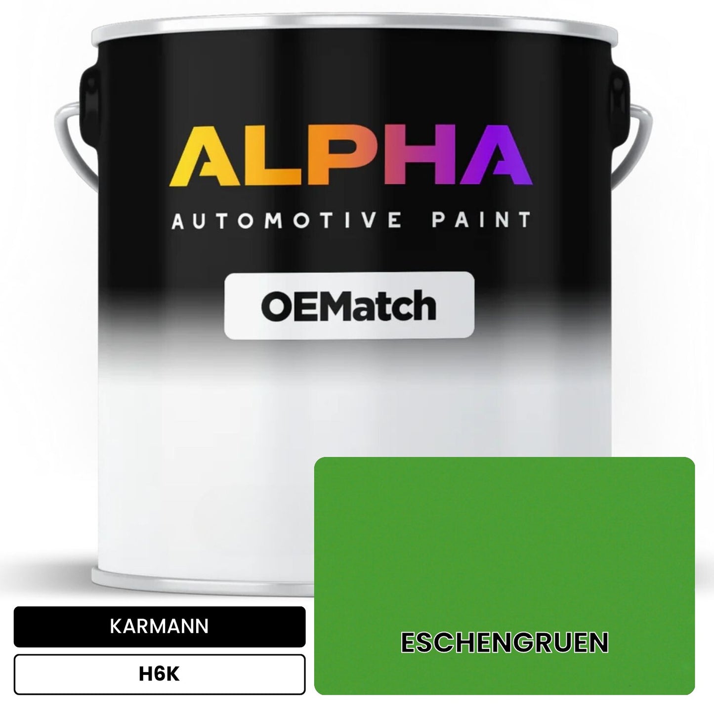 KARMANN Yellow-Green H6K OEMatch Basecoat
