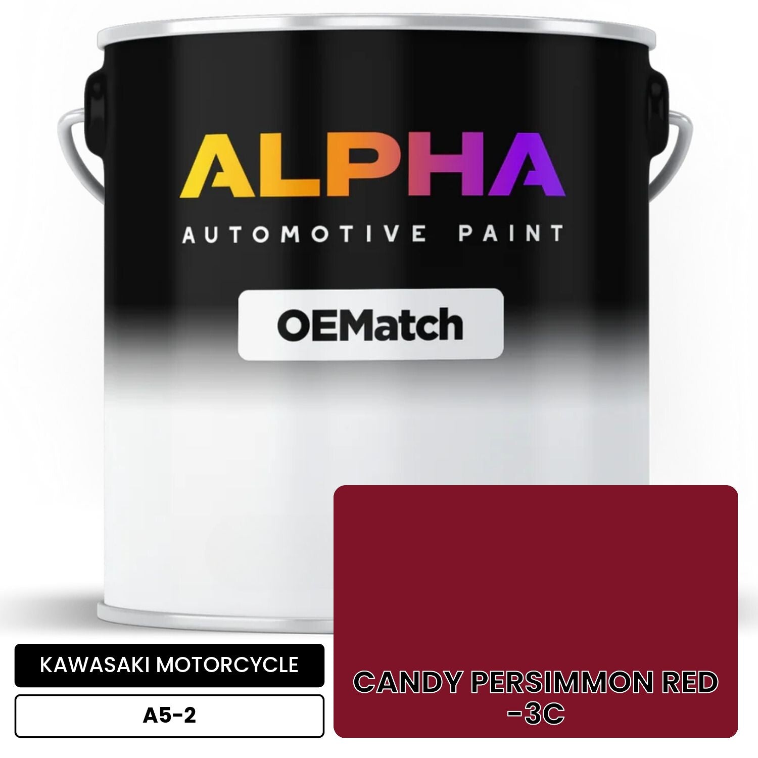 KAWASAKI MOTORCYCLE CANDY PERSIMMON RED -3C A5-2 OEMatch Basecoat