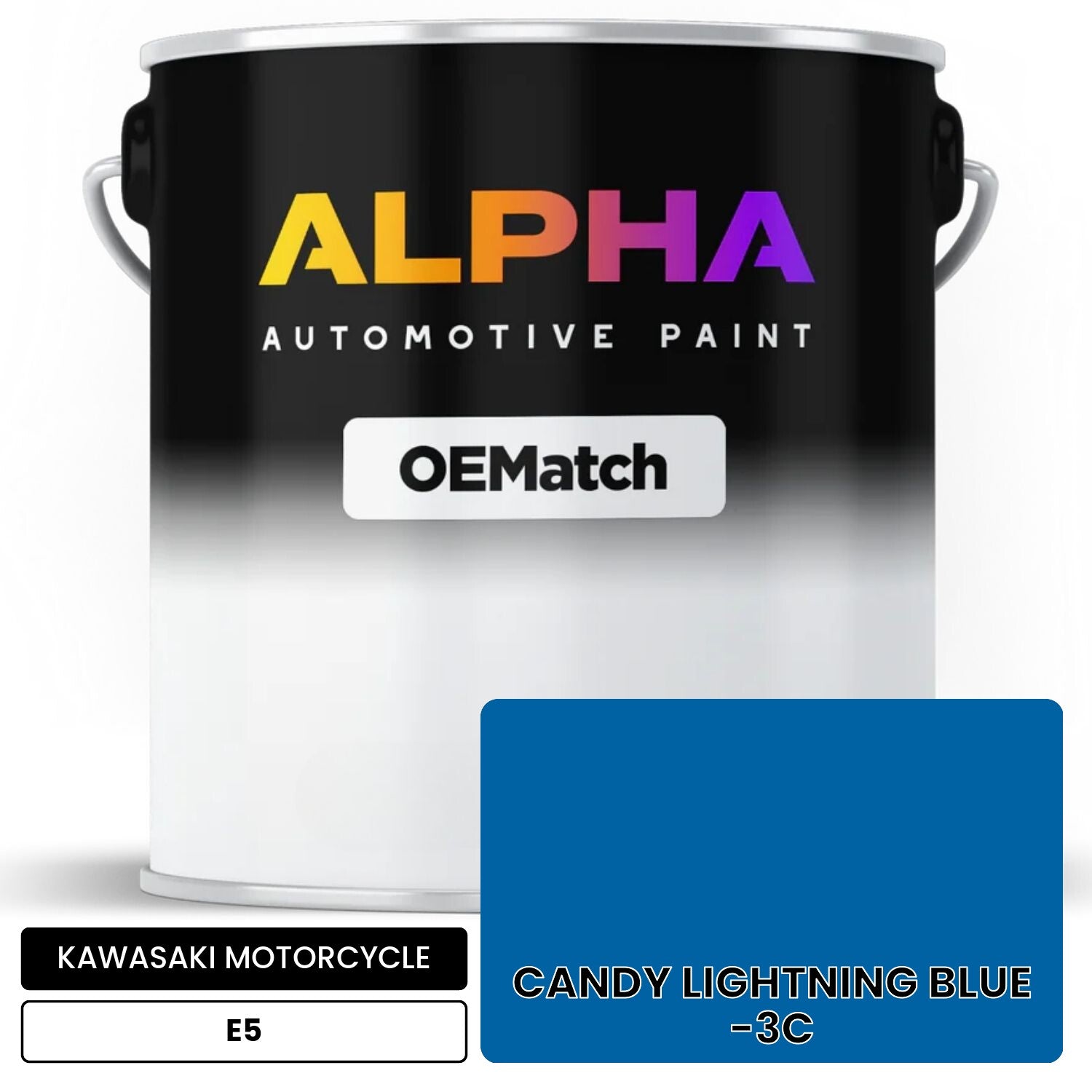 KAWASAKI MOTORCYCLE CANDY LIGHTNING BLUE -3C E5 OEMatch Basecoat