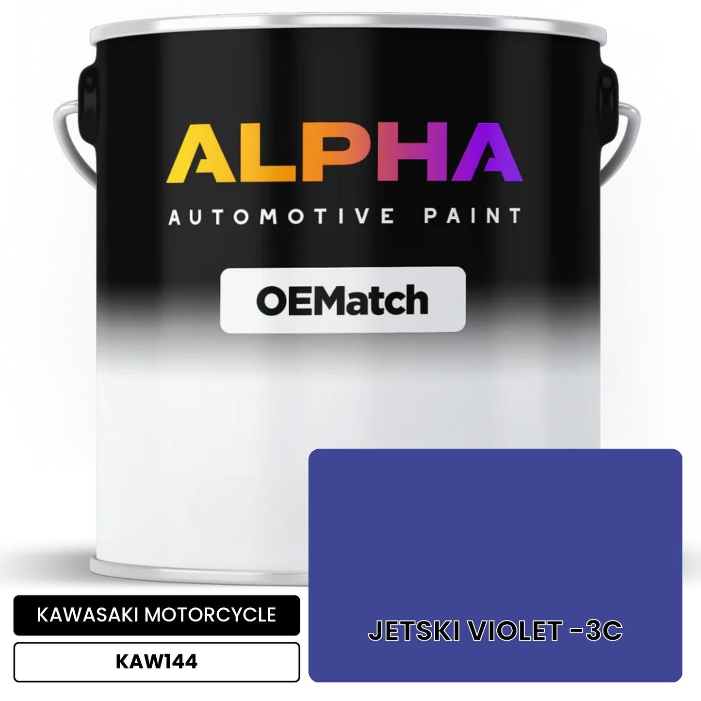 KAWASAKI MOTORCYCLE JETSKI VIOLET -3C KAW144 OEMatch Basecoat