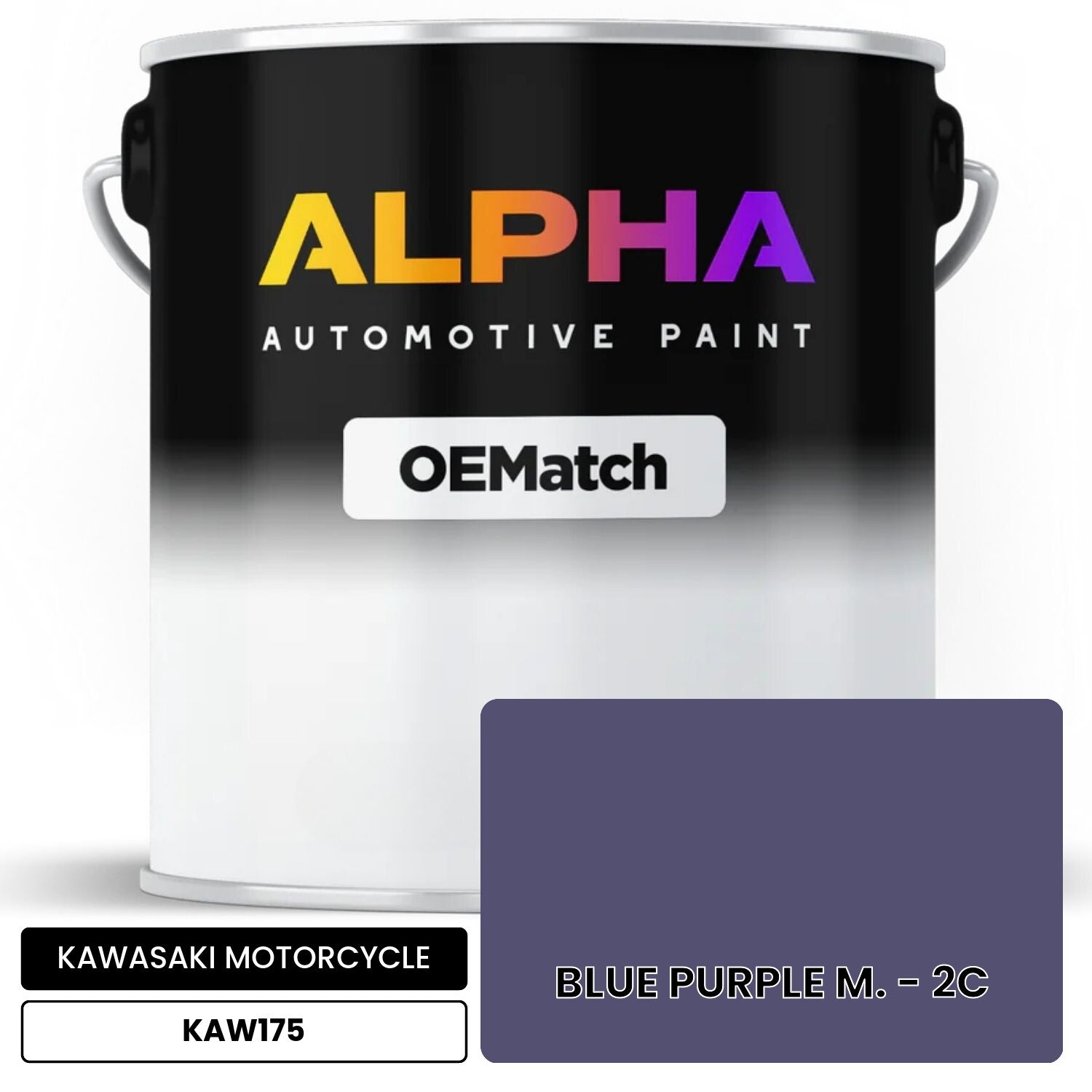 KAWASAKI MOTORCYCLE BLUE PURPLE M. - 2C KAW175 OEMatch Basecoat