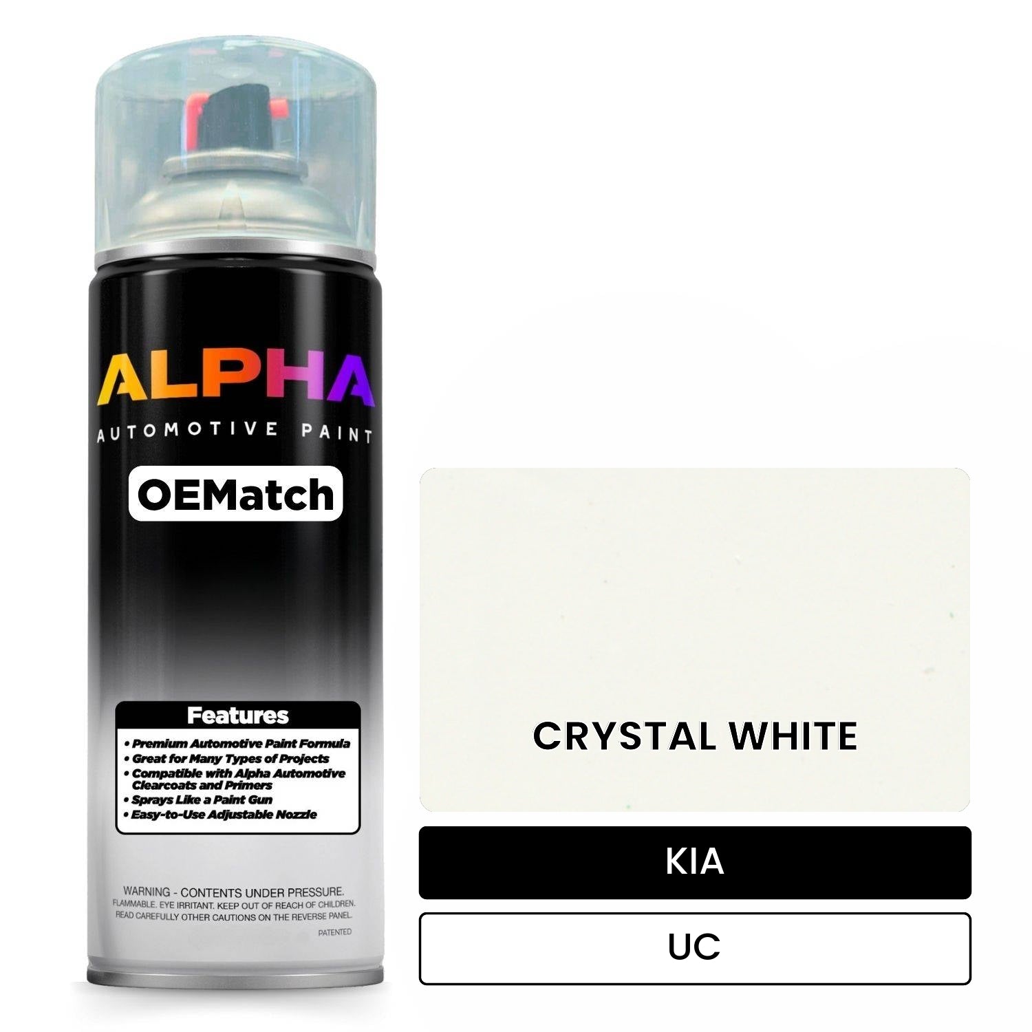 KIA CRYSTAL WHITE UC OEMatch Spraycan
