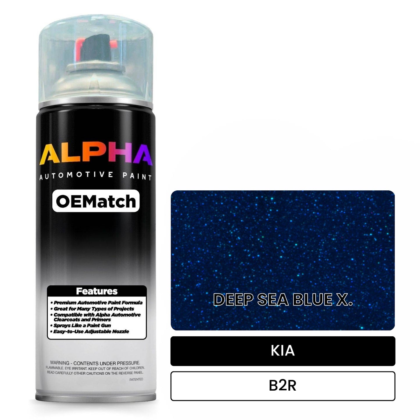KIA DEEP SEA BLUE X. B2R OEMatch Spraycan
