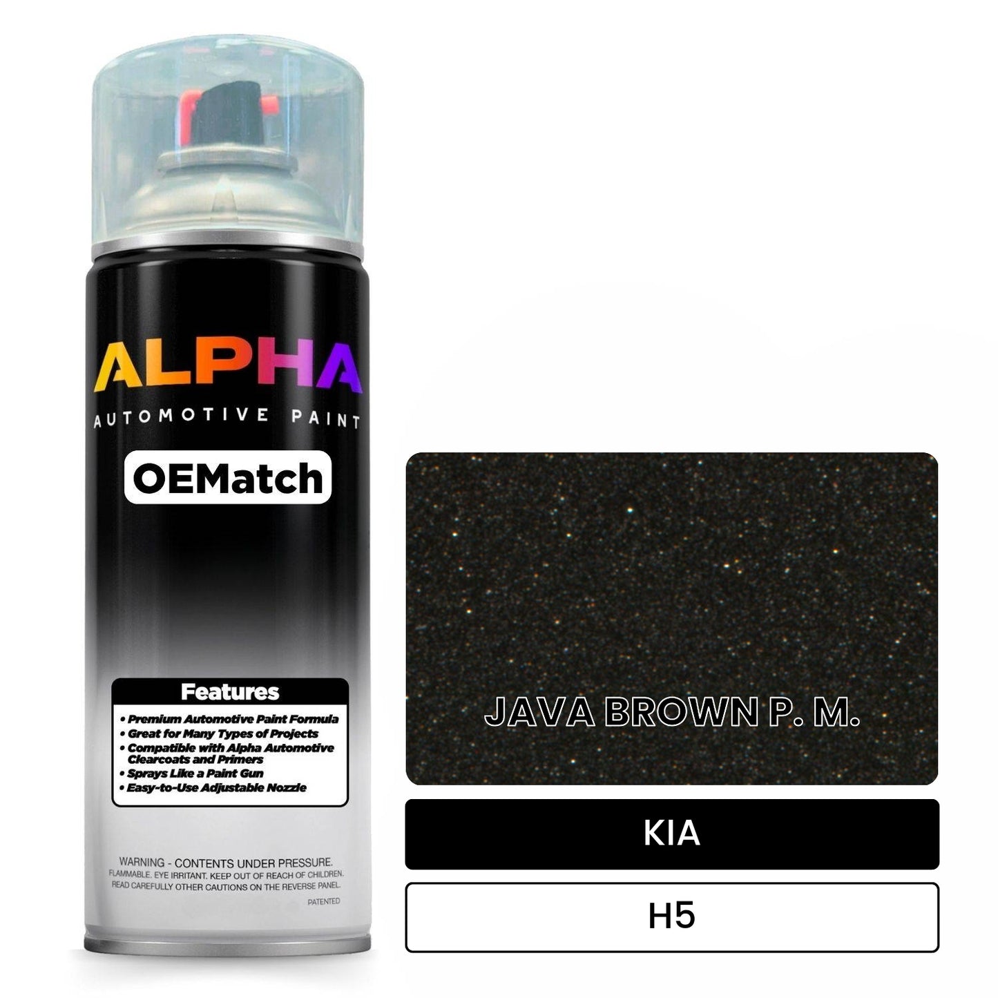 KIA JAVA BROWN P. M. H5 OEMatch Spraycan