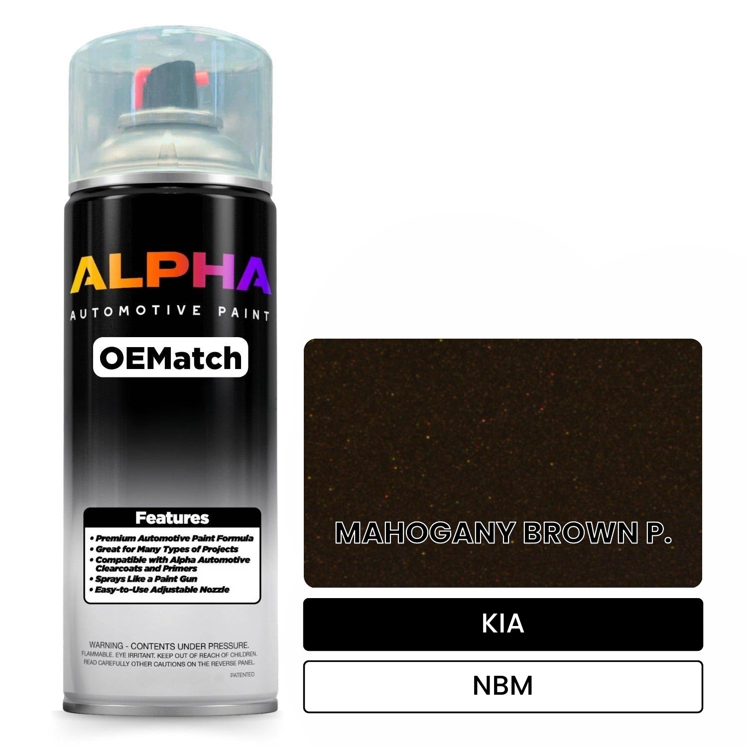 KIA MAHOGANY BROWN P. NBM OEMatch Spraycan
