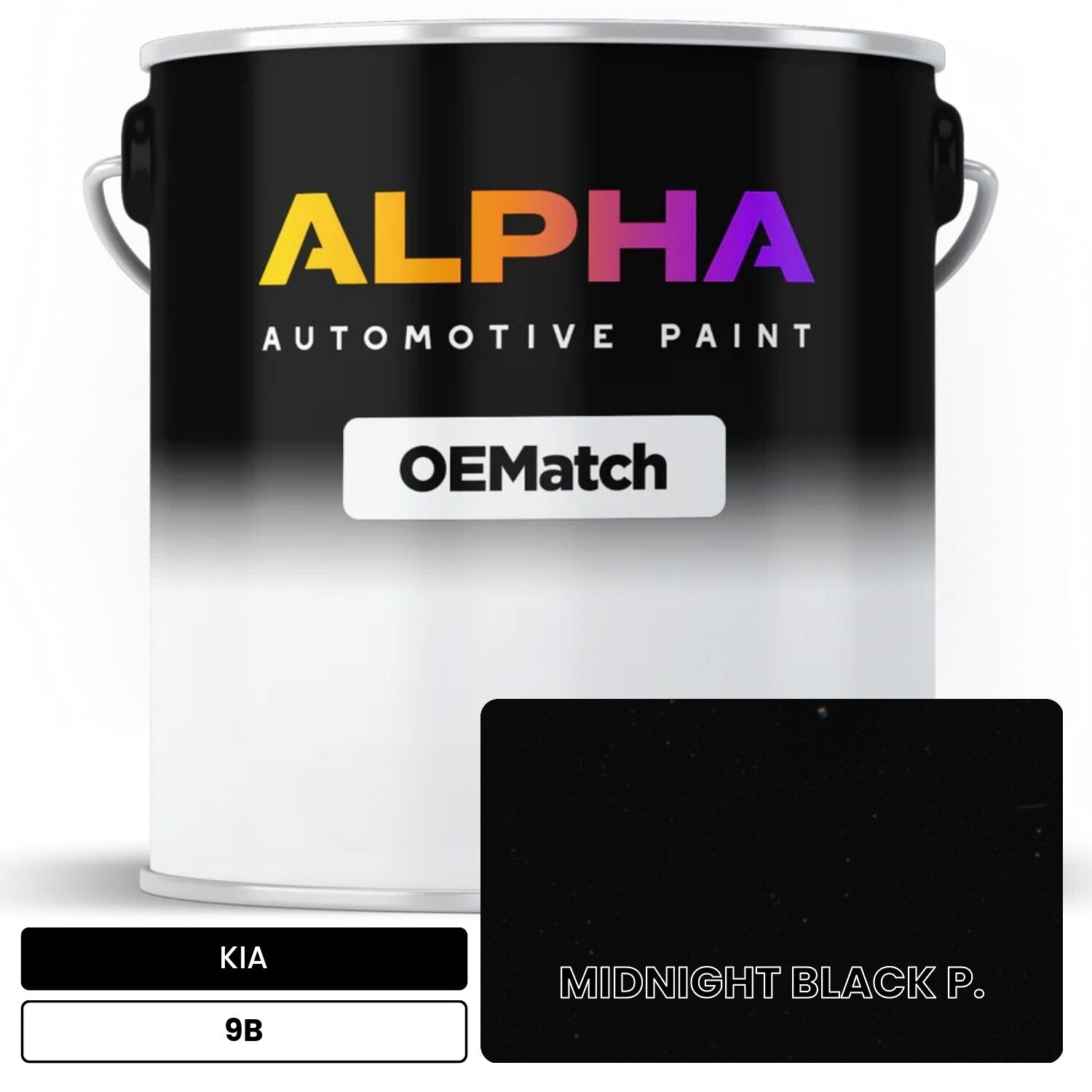 KIA MIDNIGHT BLACK P. 9B OEMatch Basecoat