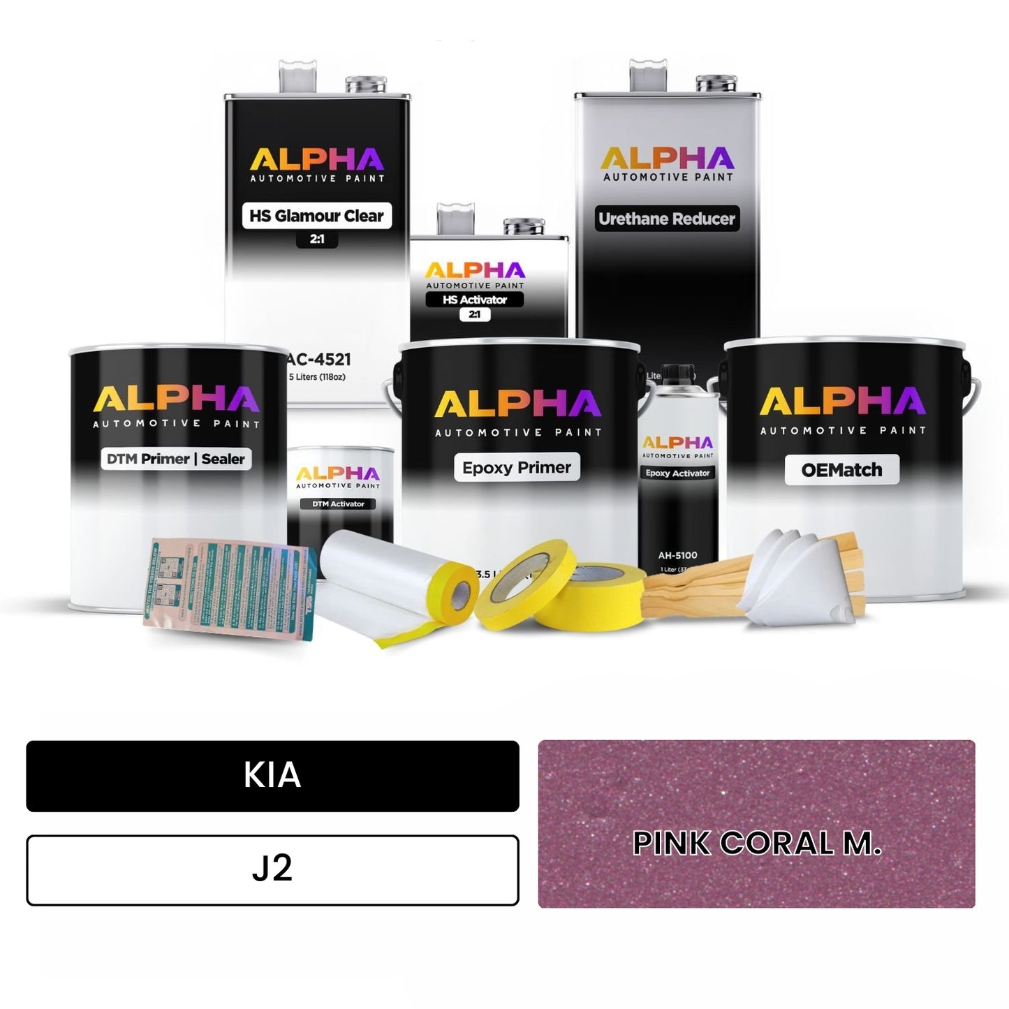 KIA PINK CORAL M. J2 OEMatch Vehicle Paint Kit