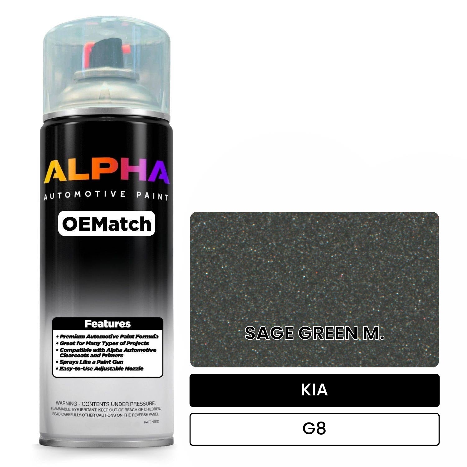 KIA SAGE GREEN M. G8 OEMatch Spraycan