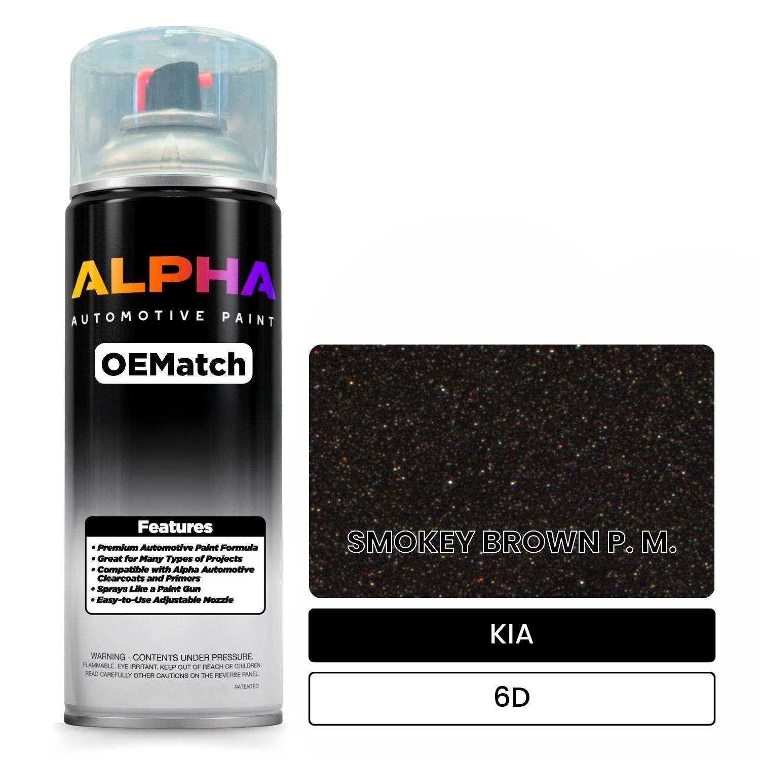 KIA SMOKEY BROWN P. M. 6D OEMatch Spraycan