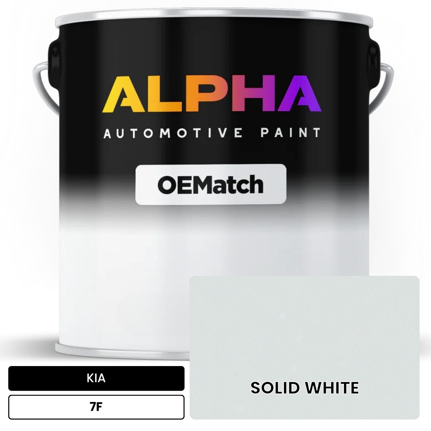 KIA SOLID WHITE 7F OEMatch Basecoat
