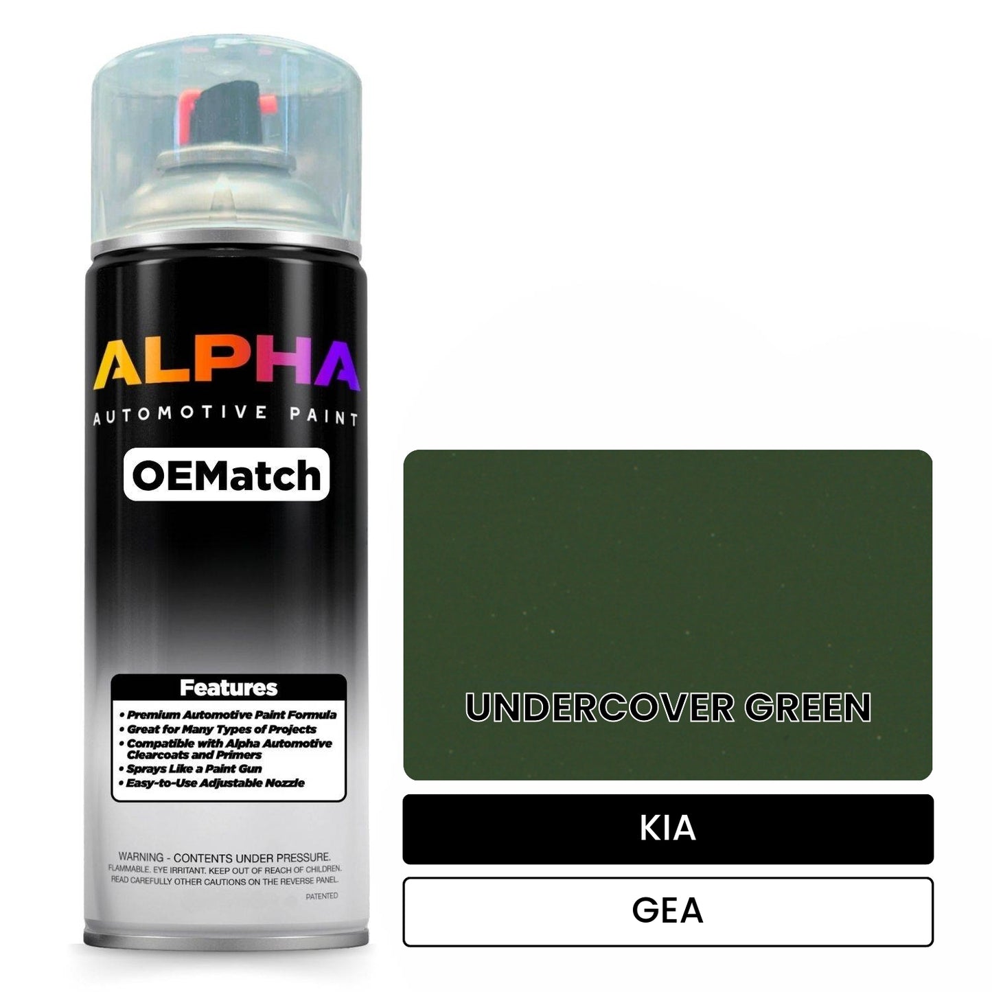 KIA UNDERCOVER GREEN GEA OEMatch Spraycan