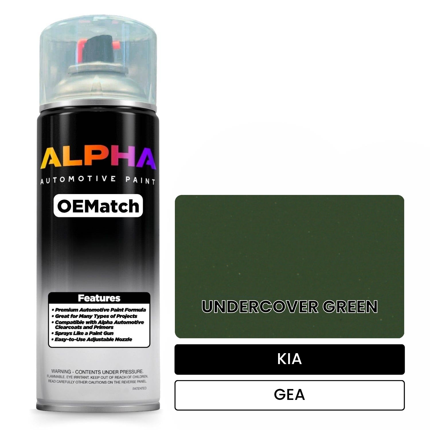 KIA UNDERCOVER GREEN GEA OEMatch Spraycan