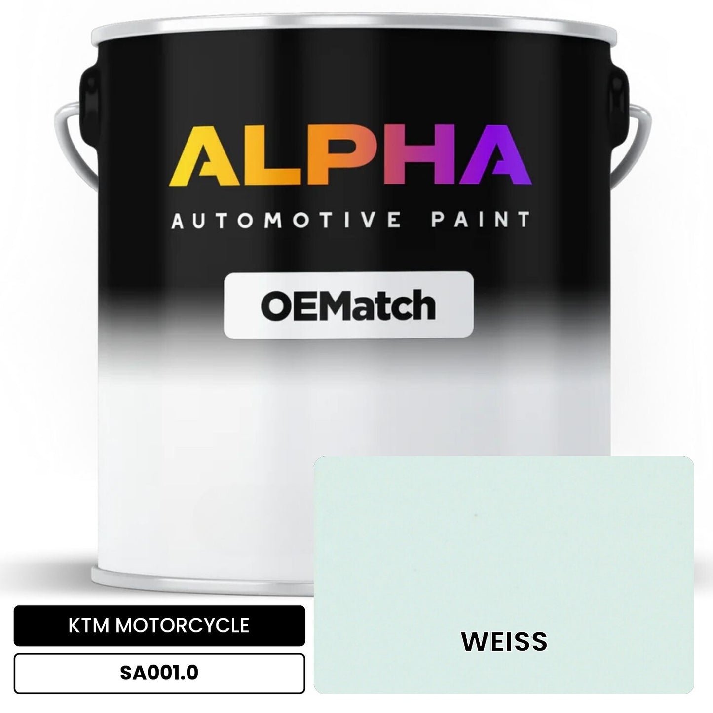 KTM MOTORCYCLE WEISS SA001.0 OEMatch Basecoat
