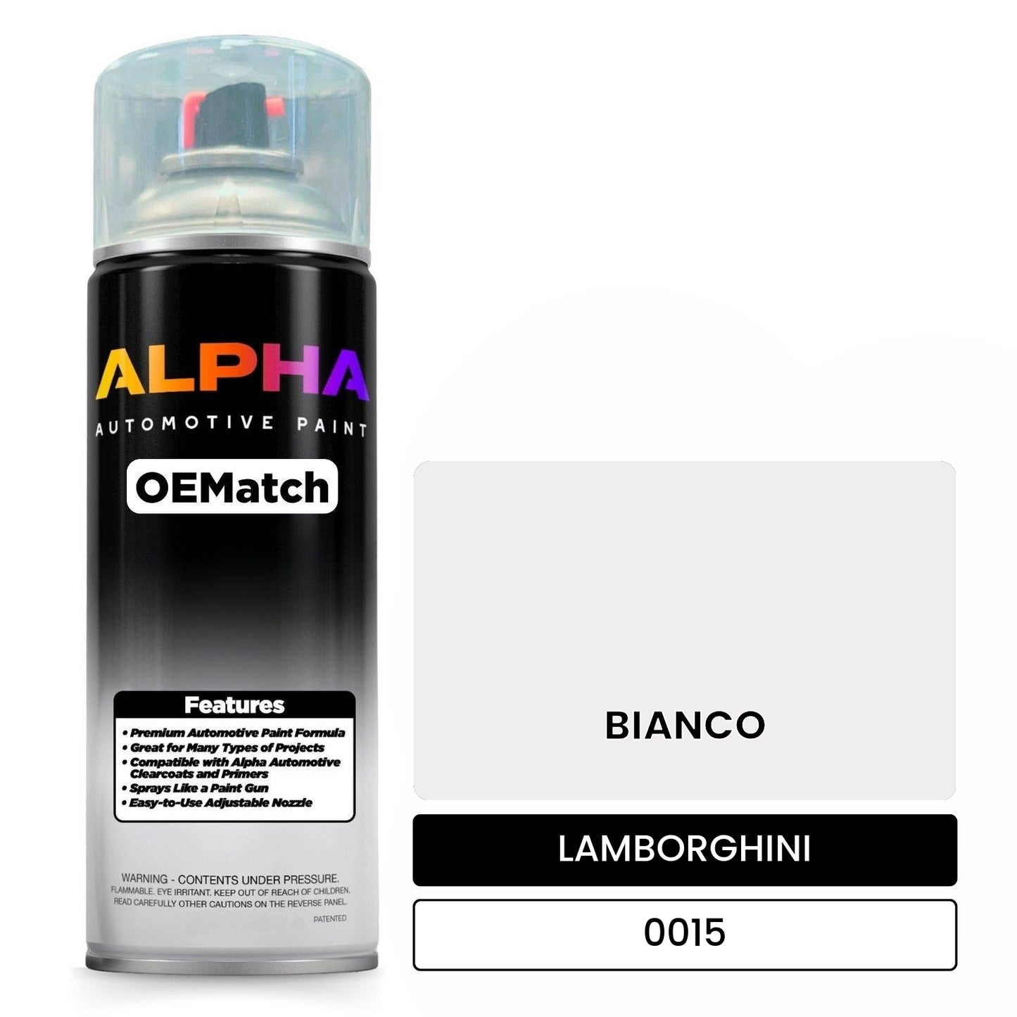 LAMBORGHINI BIANCO 0015 OEMatch Spraycan