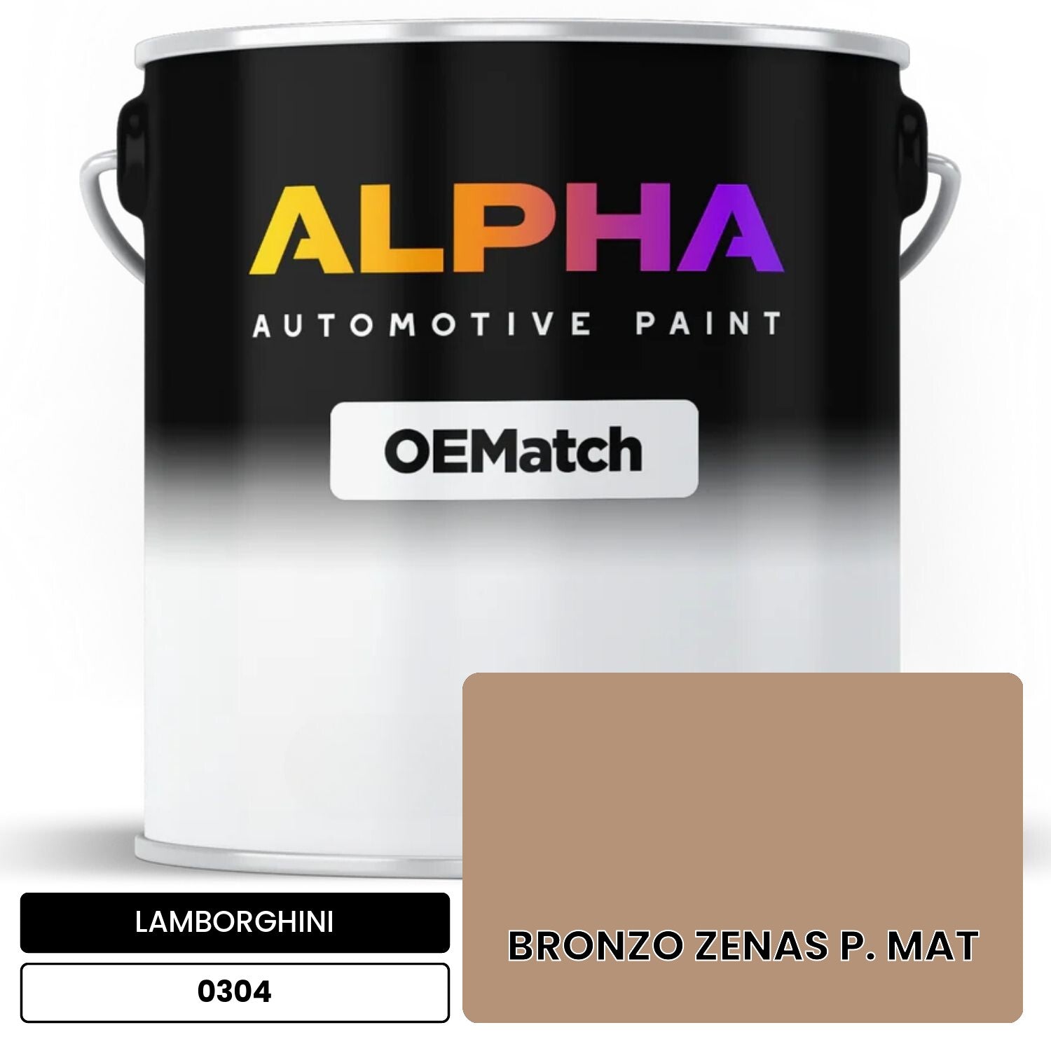 LAMBORGHINI BRONZO ZENAS P. MAT 0304 OEMatch Basecoat