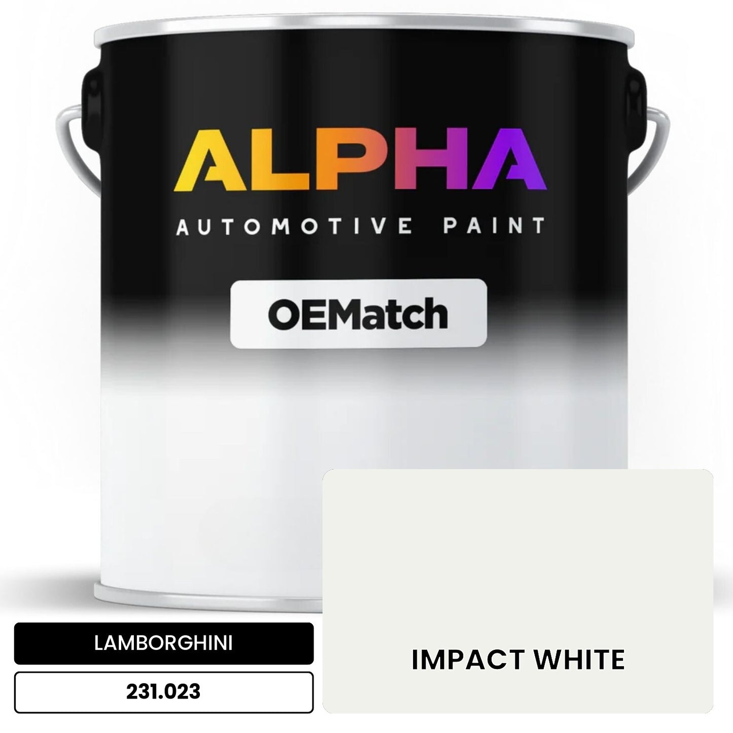 LAMBORGHINI IMPACT WHITE 231.023 OEMatch Basecoat