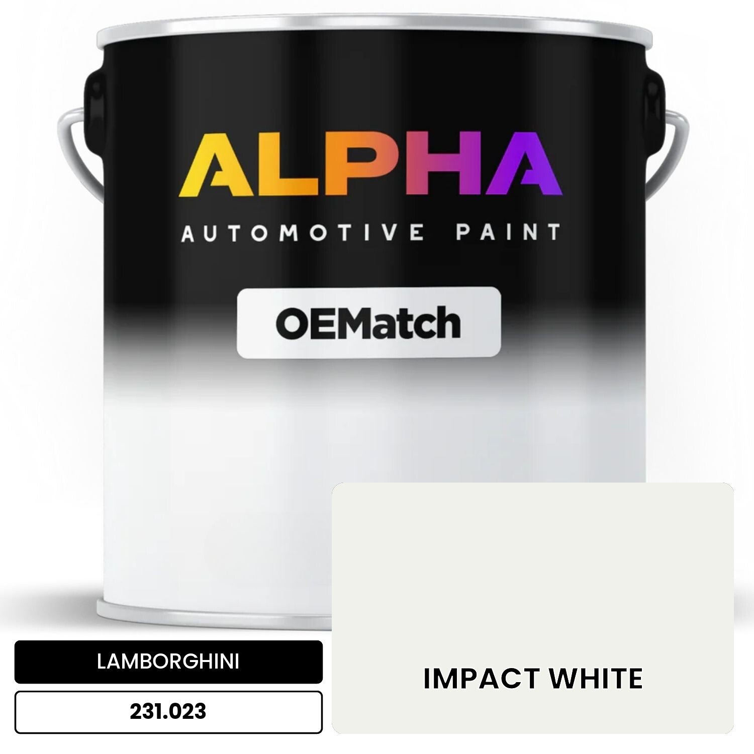 LAMBORGHINI IMPACT WHITE 231.023 OEMatch Basecoat