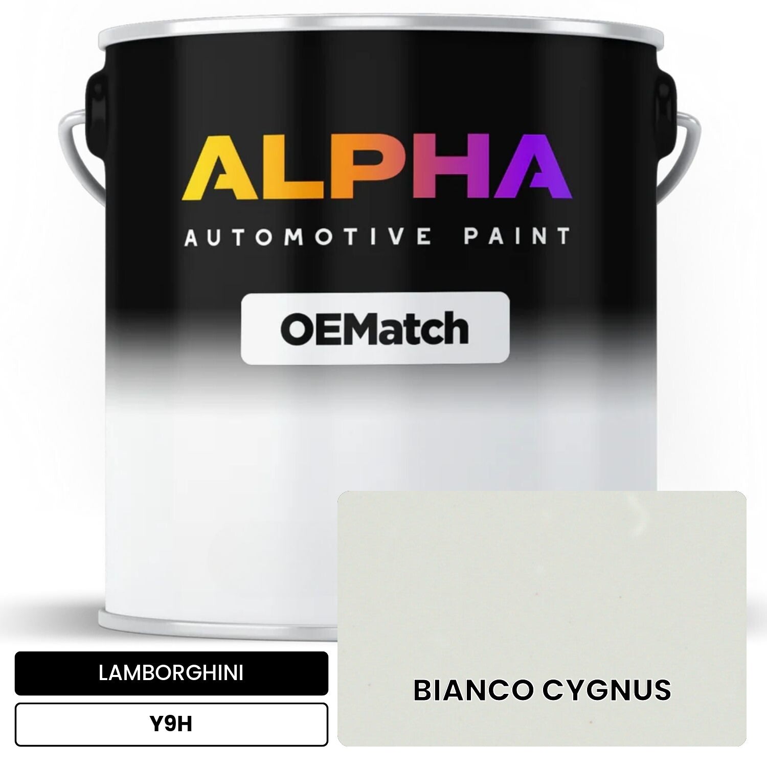 LAMBORGHINI BIANCO CYGNUS Y9H OEMatch Basecoat